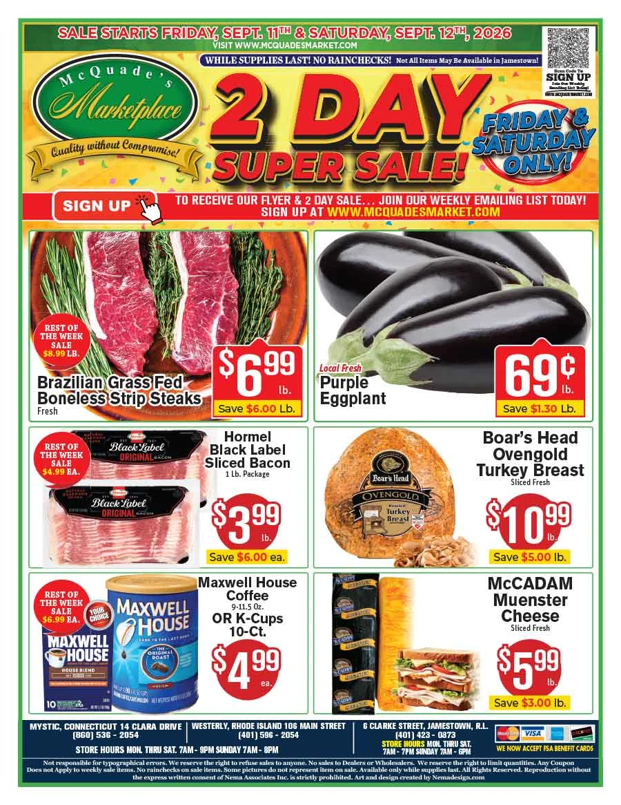 McQuade's Marketplace Westerly Mystic McQuade's Marketplace Westerly Mystic - Page 1