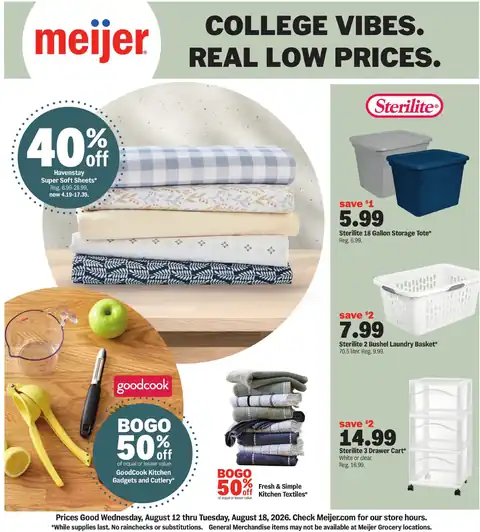 college vibes. real low prices.