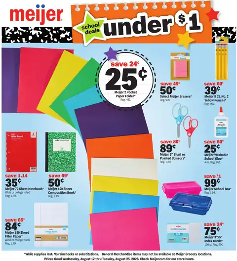 school deals under $1