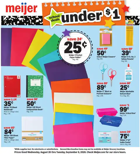 school deals under $1