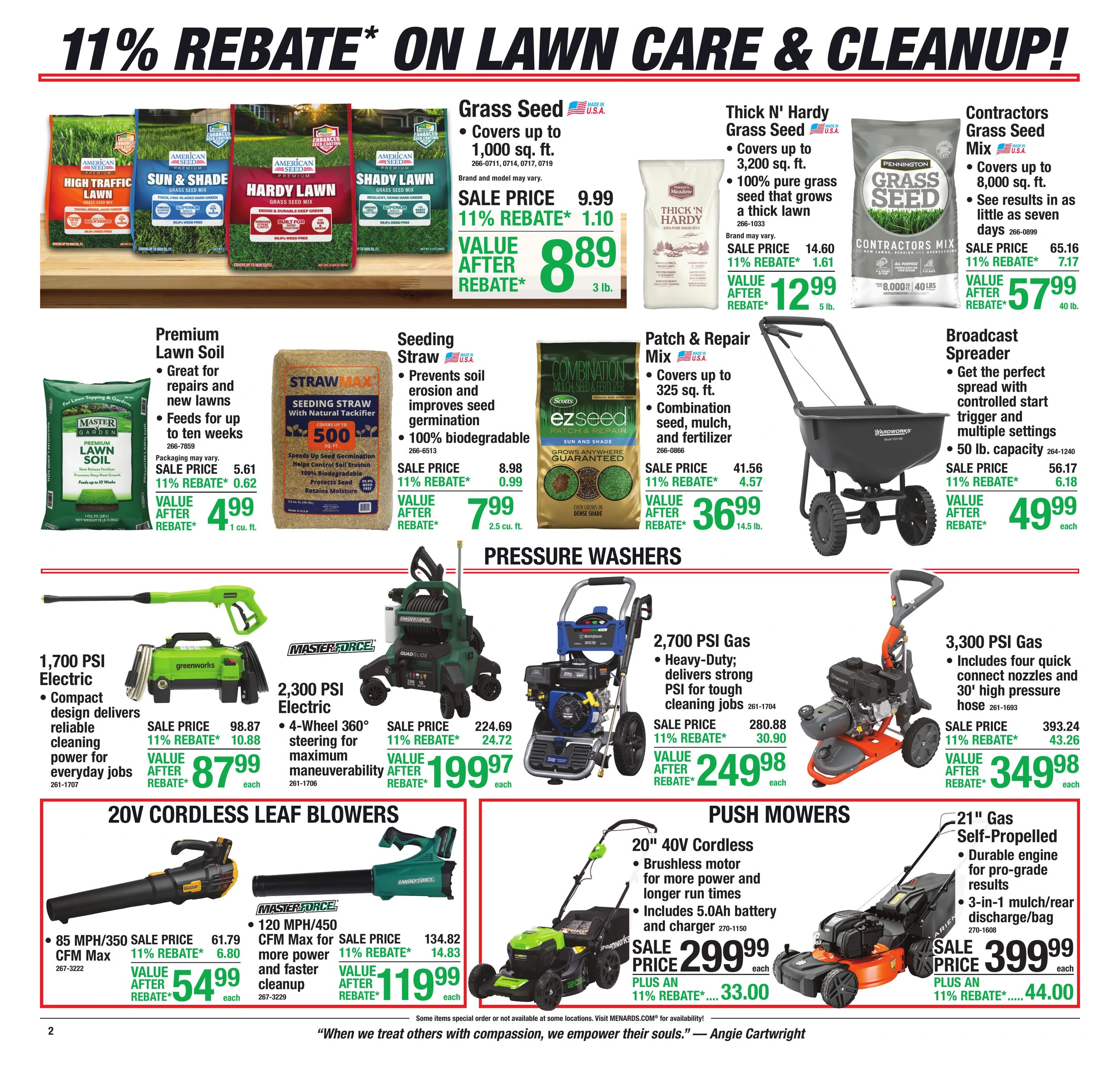 Menards 11% Rebate* Sale - Page 2