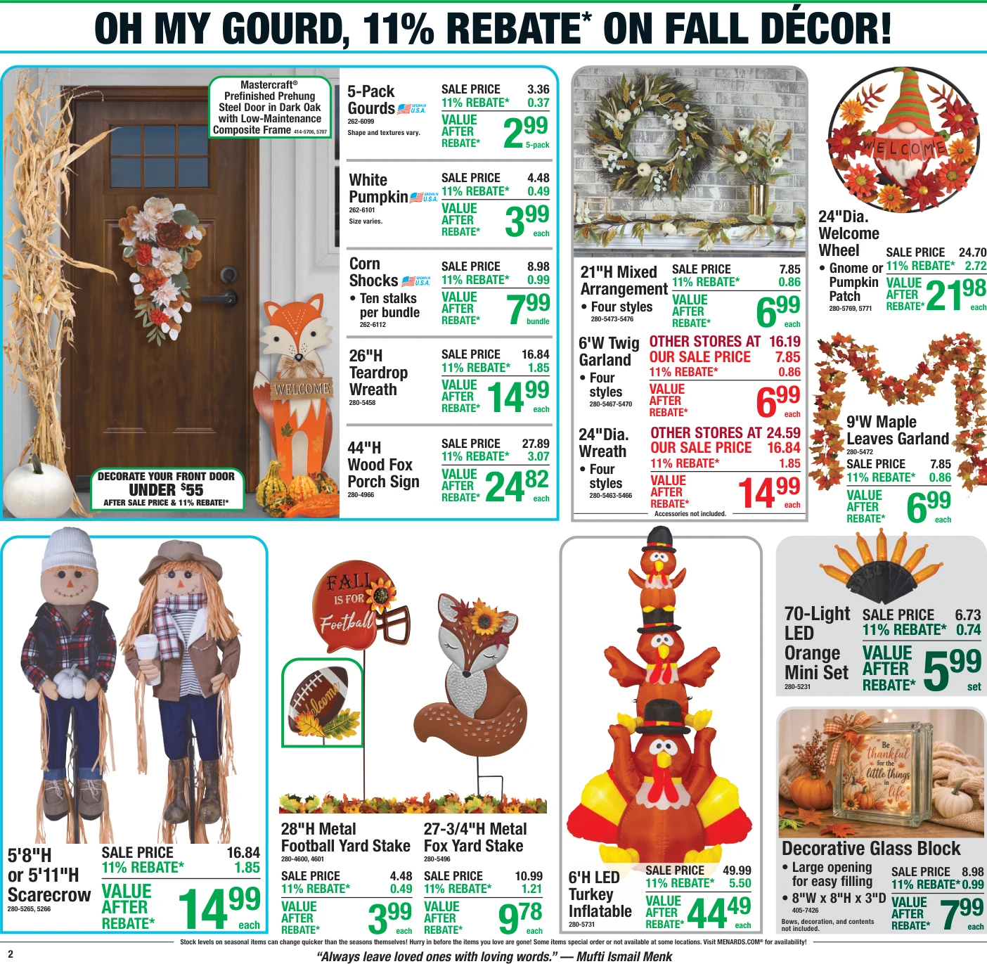 Menards 11% Rebate* Sale - Page 2