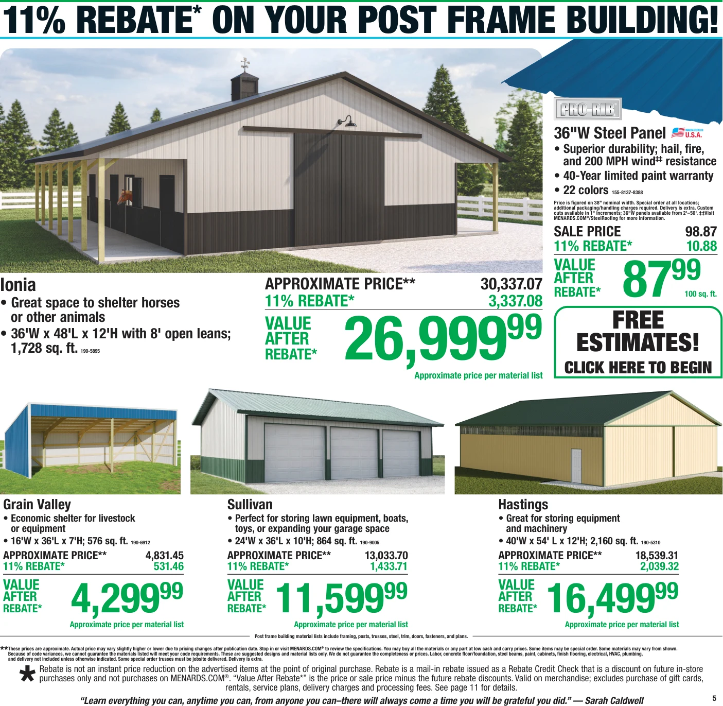 Menards 11% Rebate* Sale - Page 7
