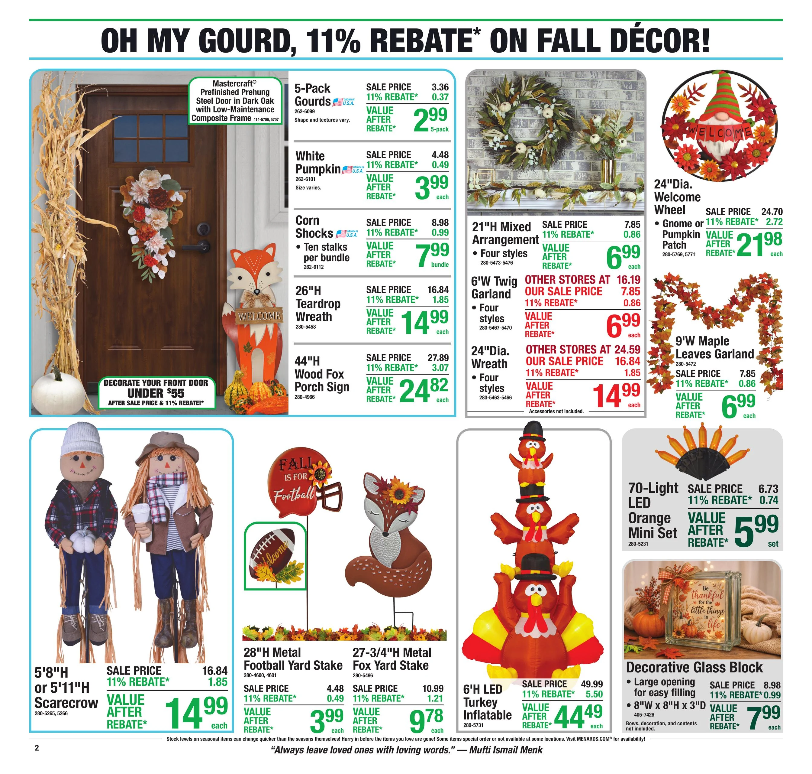 Menards 11% Rebate* Sale - Page 2