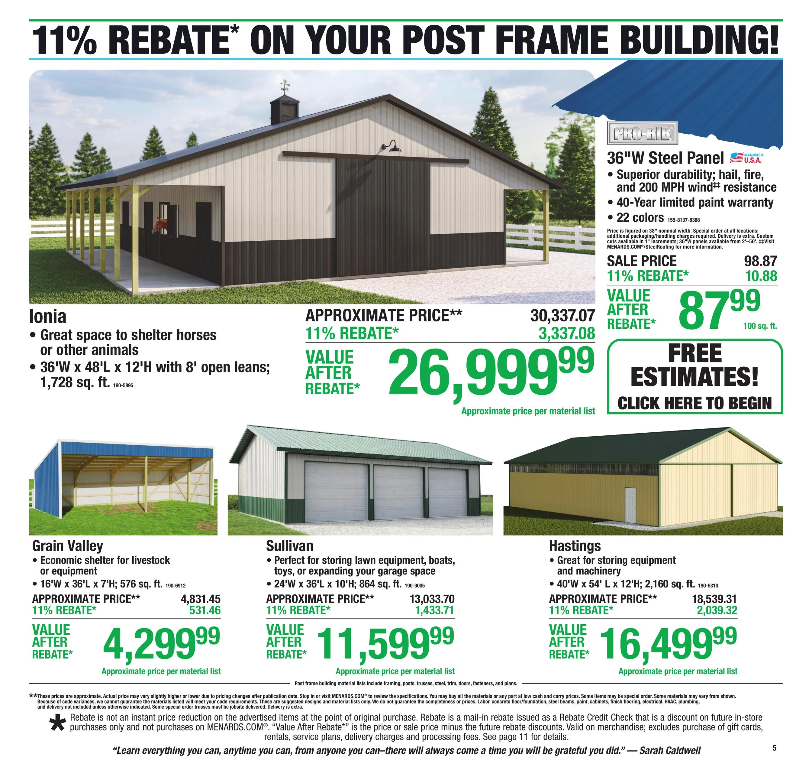 Menards 11% Rebate* Sale - Page 7