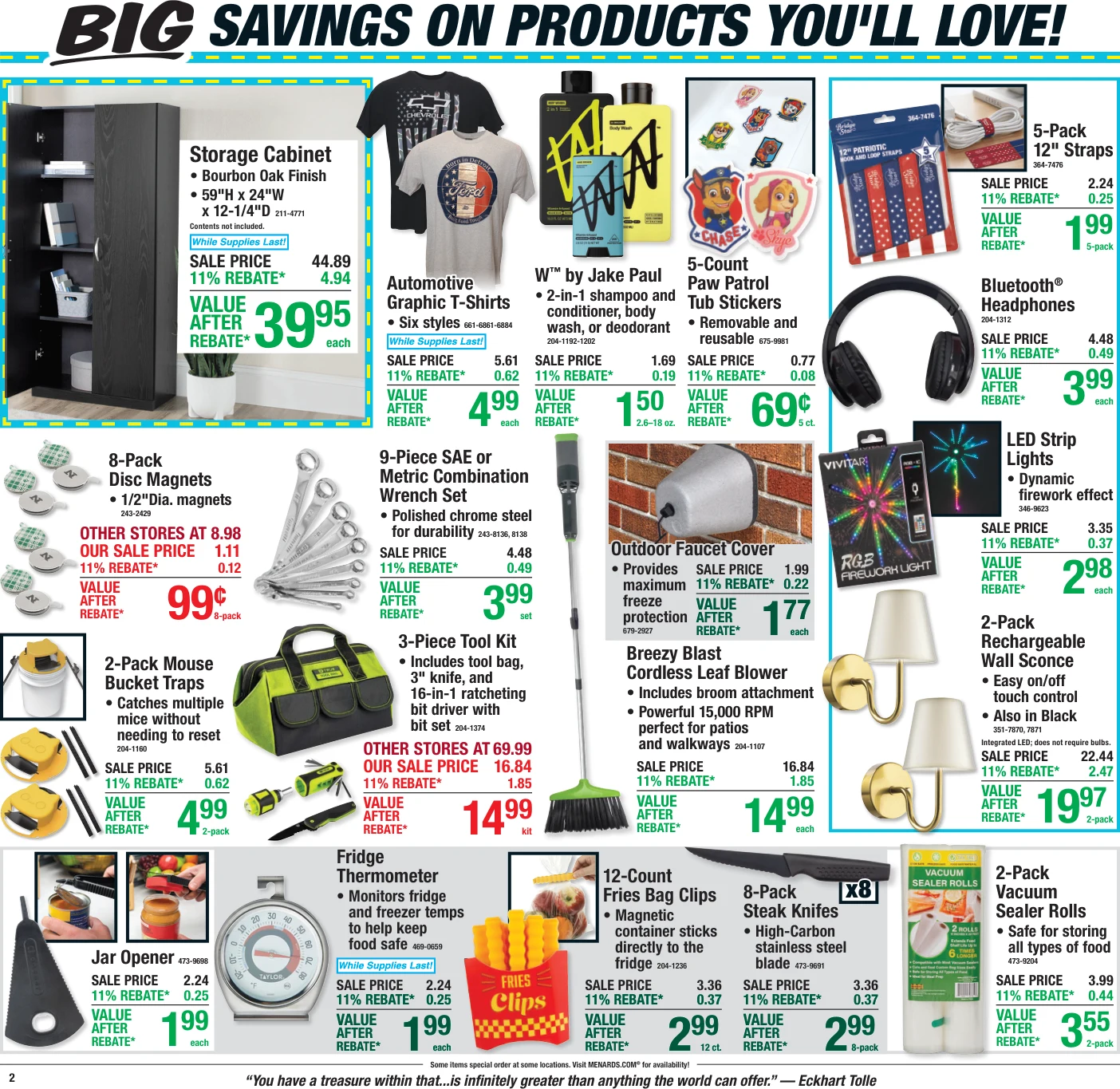 Menards 11% Rebate* Sale - Page 2