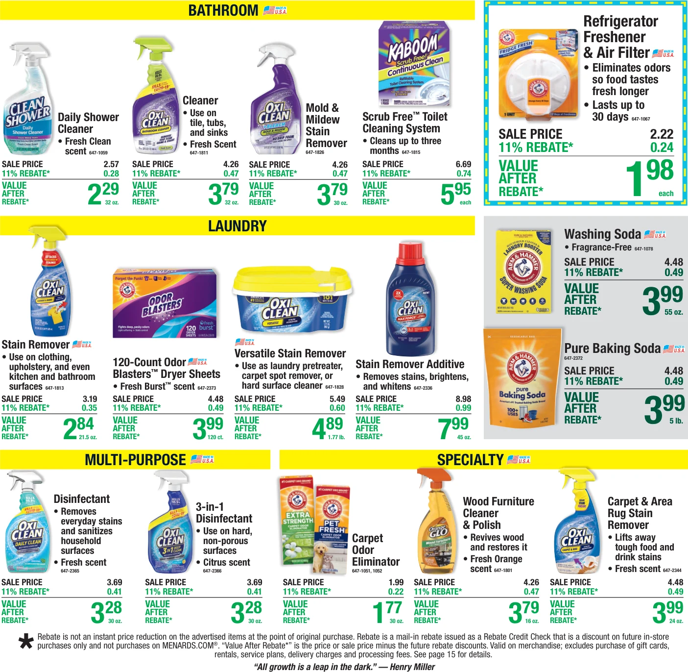 Menards 11% Rebate* Sale - Page 21