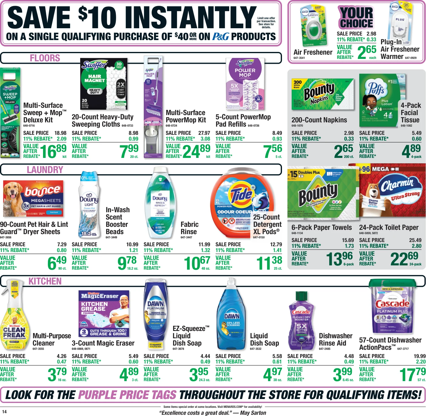 Menards 11% Rebate* Sale - Page 20