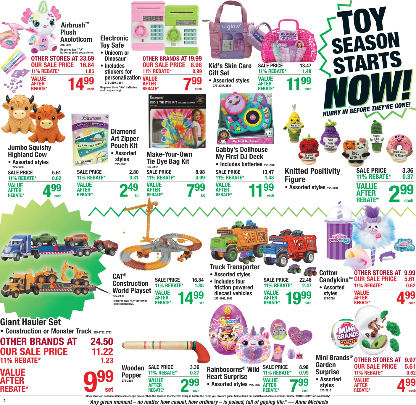 Menards 11% Rebate* Sale - Page 2