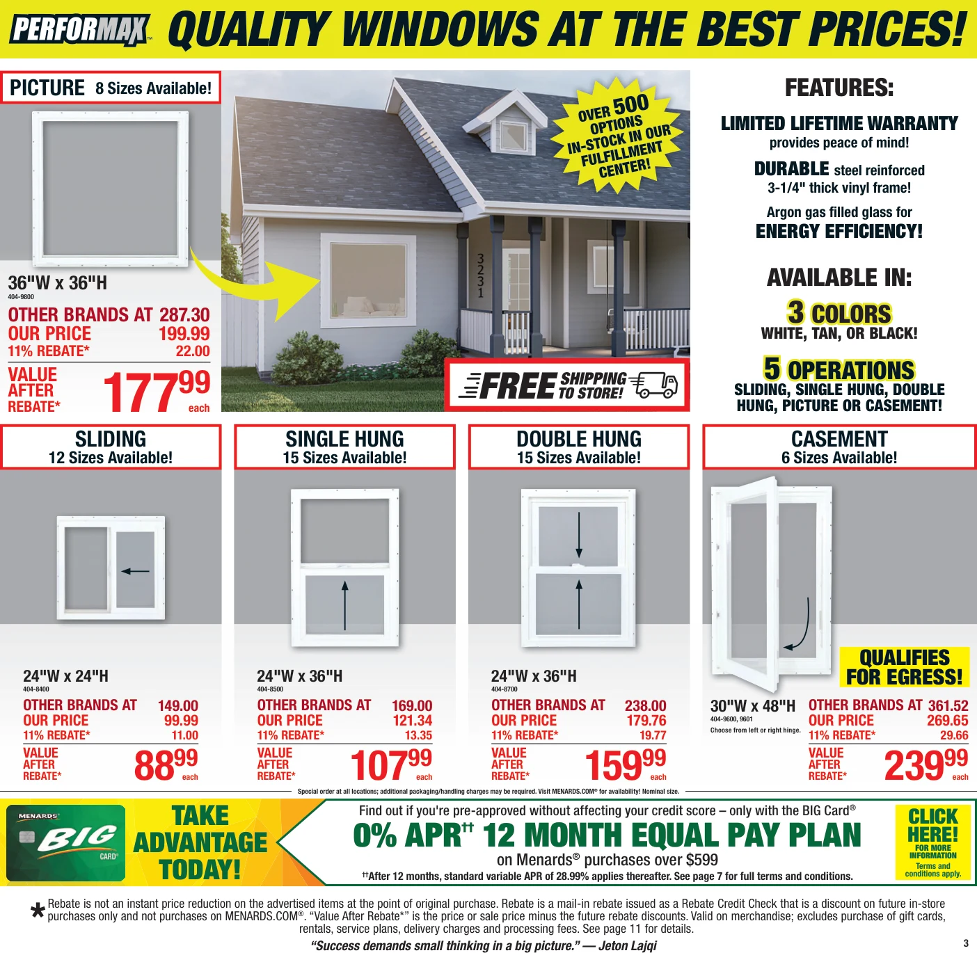 Menards 11% Rebate* Sale - Page 3