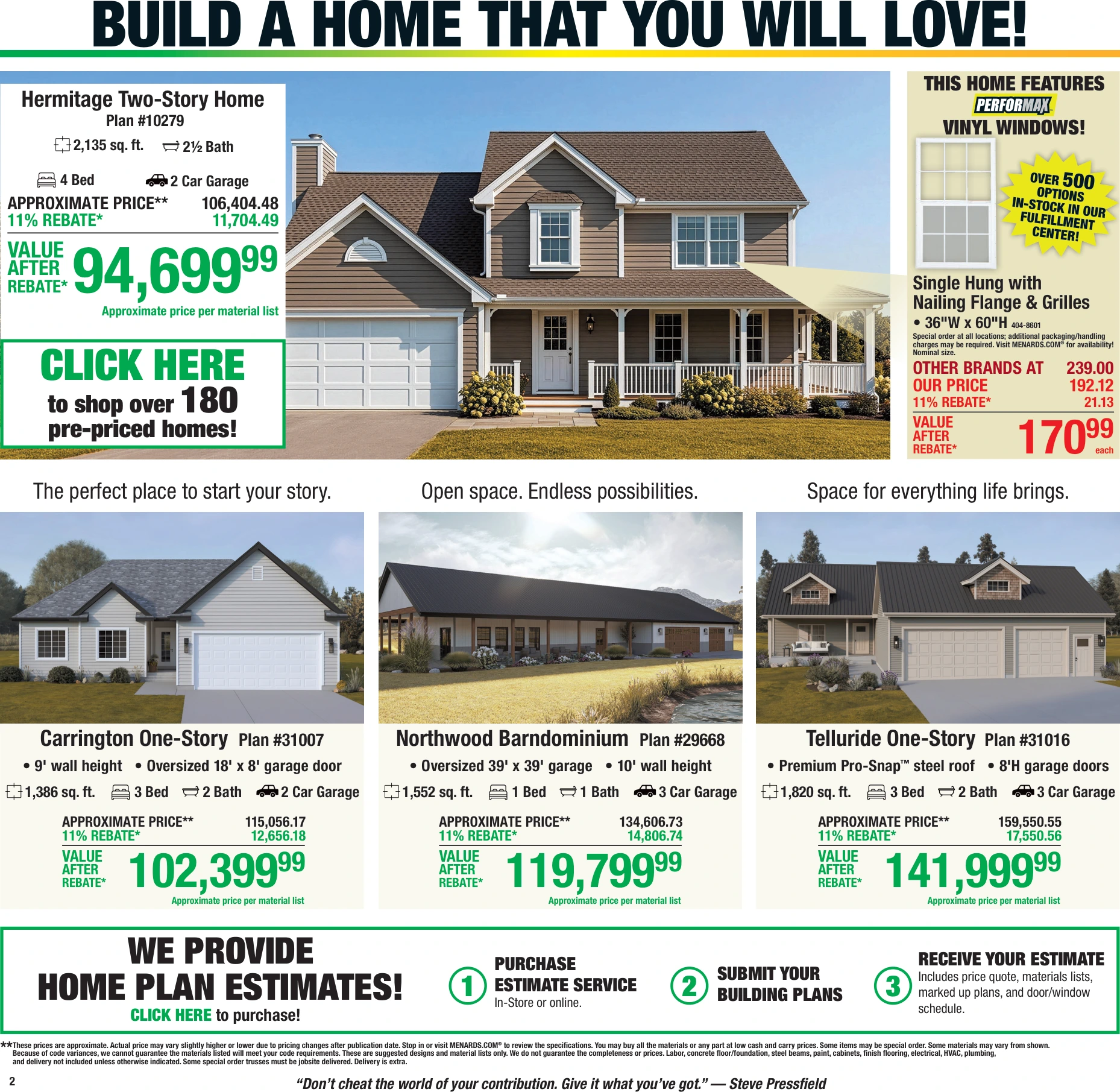 Menards 11% Rebate* Sale - Page 2