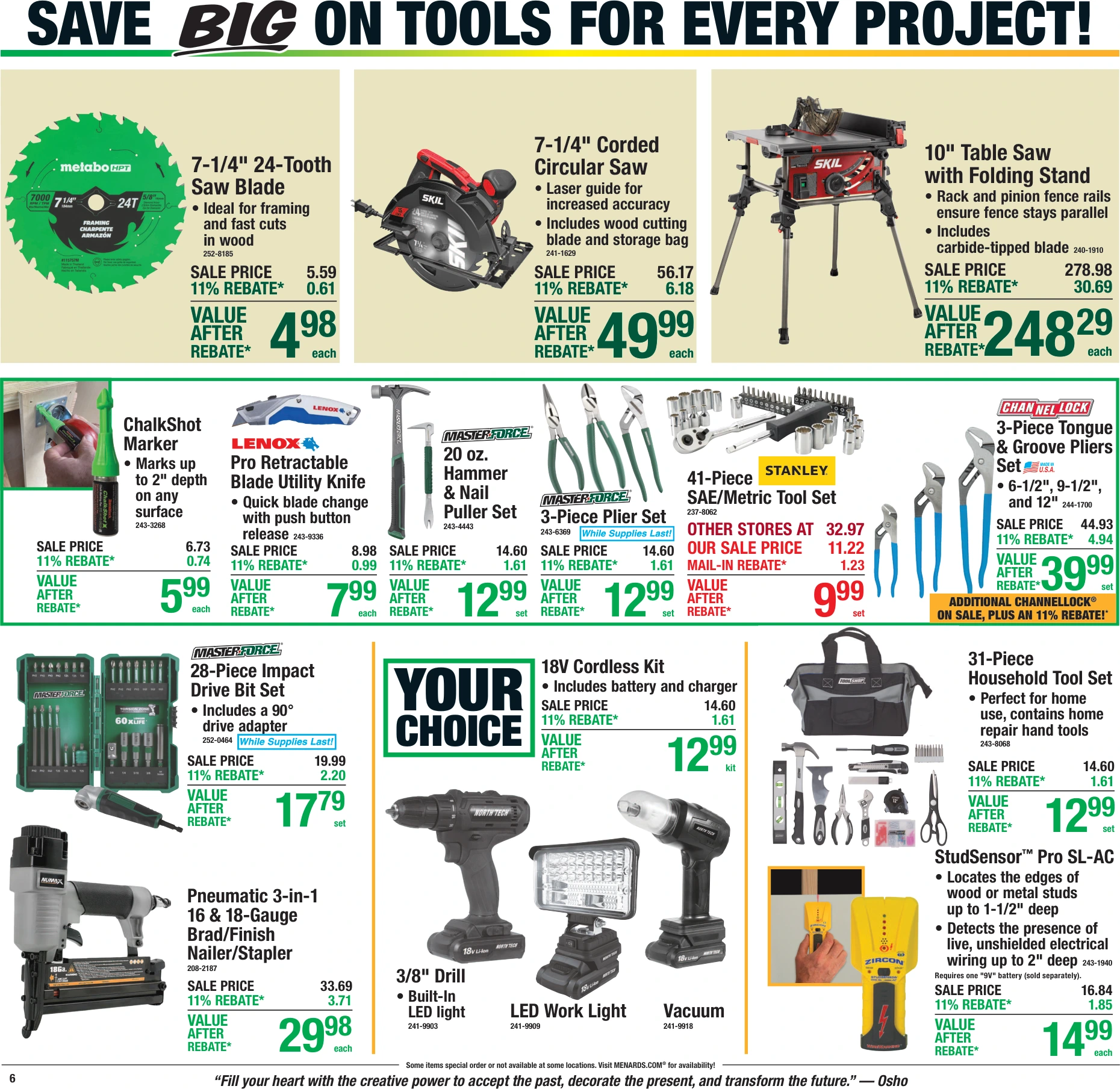 Menards 11% Rebate* Sale - Page 8