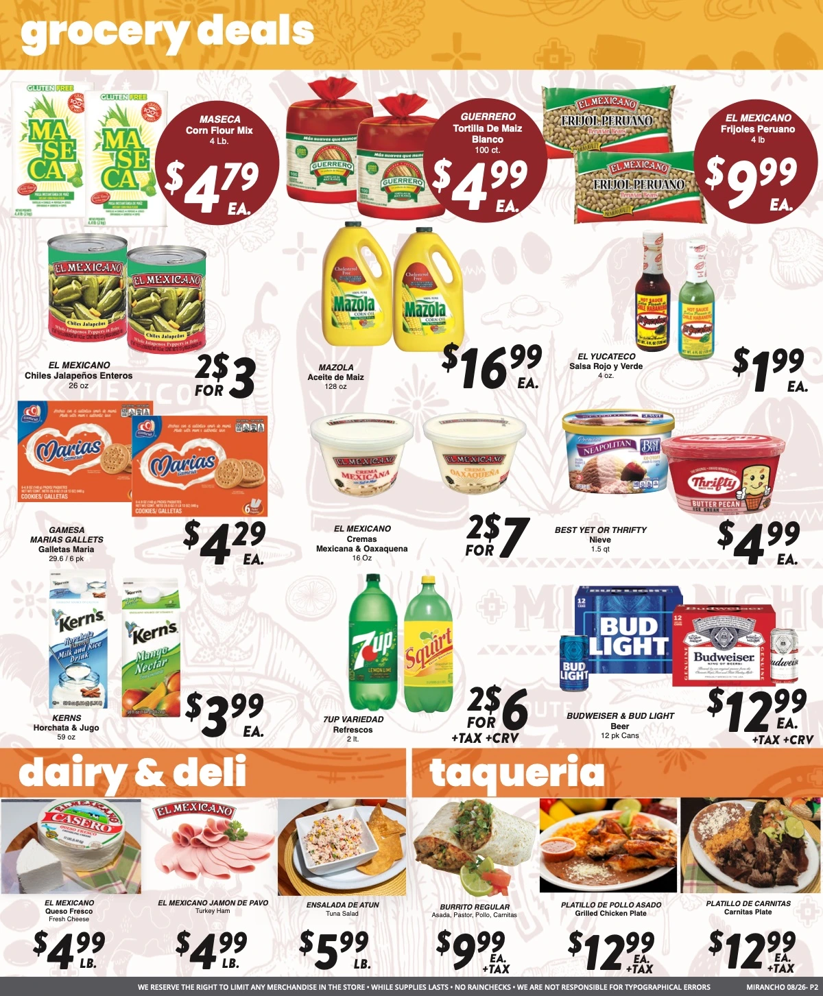 Mi Rancho Supermarket - Version 1 Weekly Ad - Page 2
