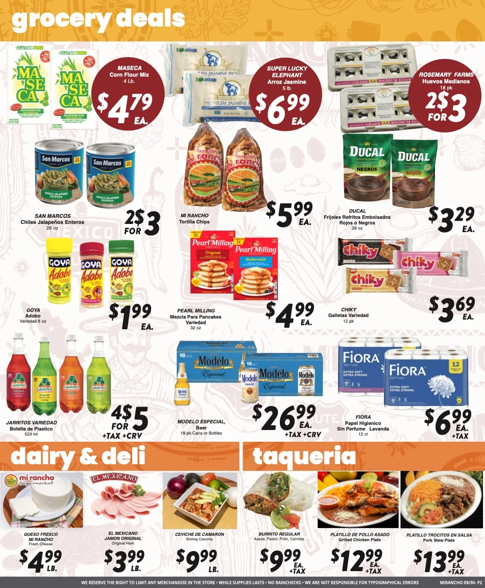 Mi Rancho Supermarket - Version 1 Weekly Ad - Page 2