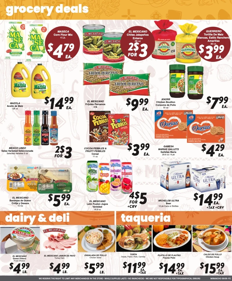 Mi Rancho Supermarket - Version 1 Weekly Ad - Page 2