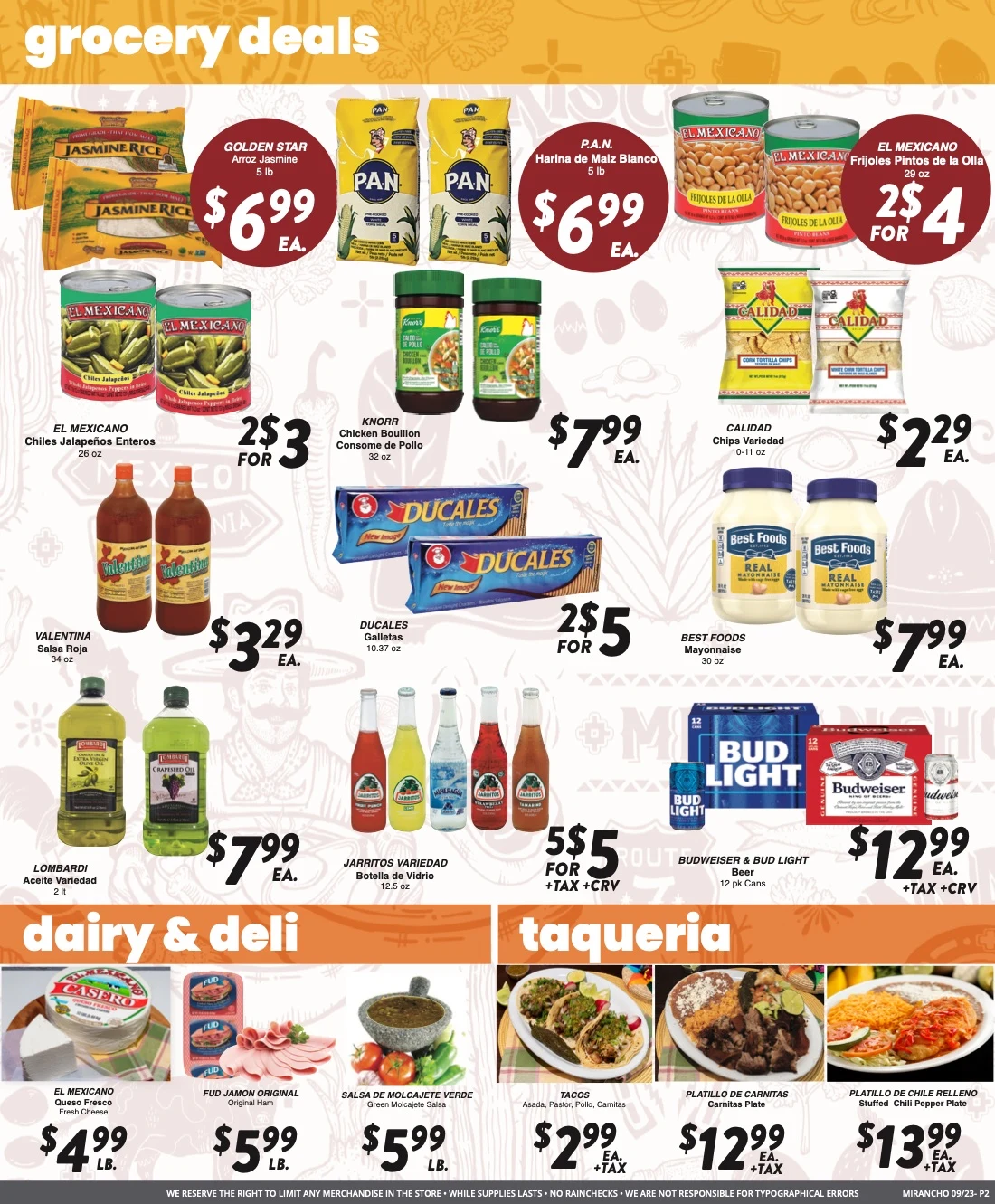 Mi Rancho Supermarket - Version 1 Weekly Ad - Page 2