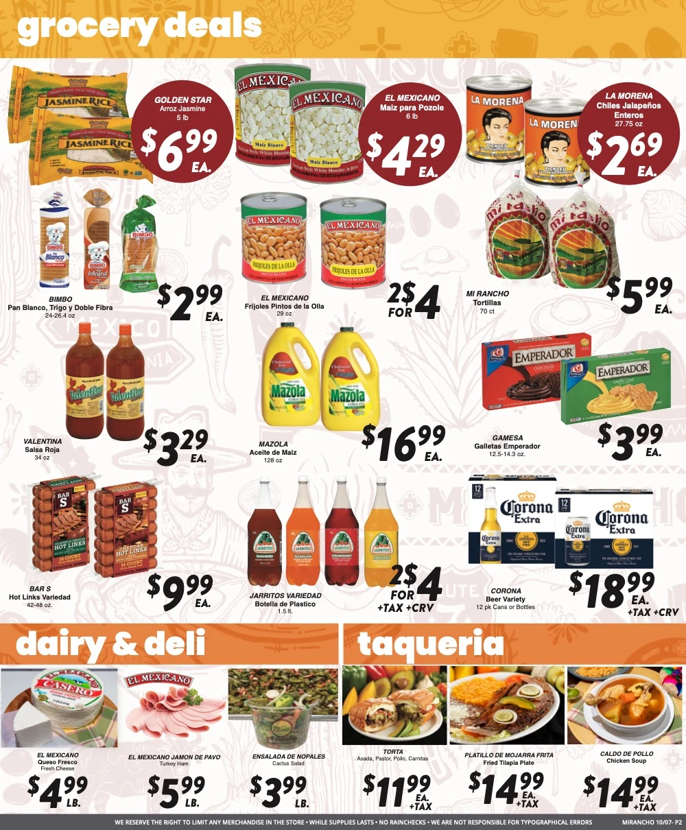 Mi Rancho Supermarket - Version 1 Weekly Ad - Page 2