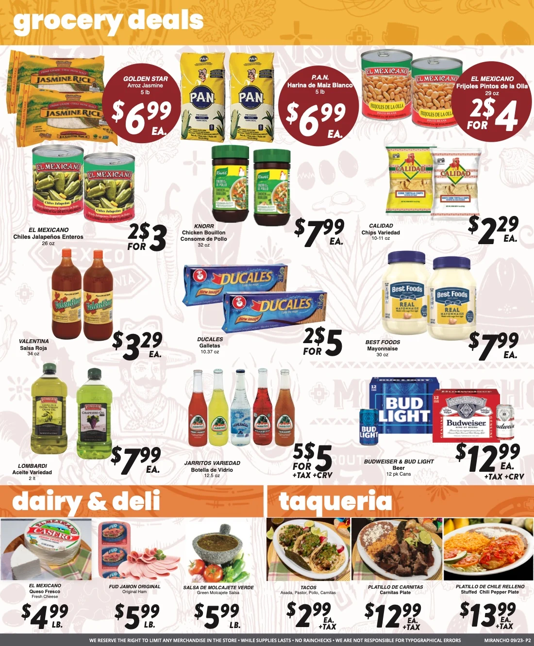 Mi Rancho Supermarket - Version 2 Weekly Ad - Page 2