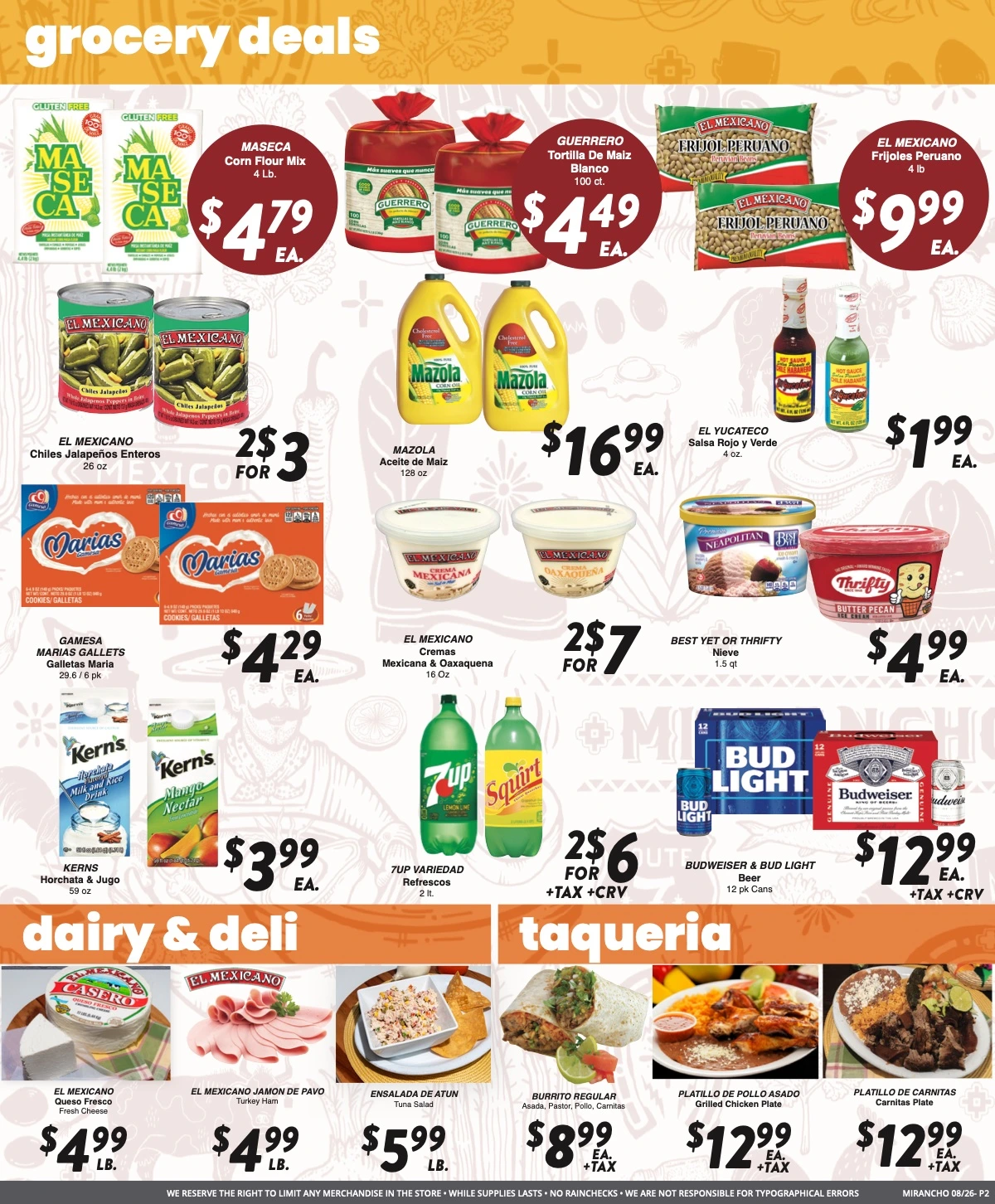 Mi Rancho Supermarket - Version 2 Weekly Ad - Page 2