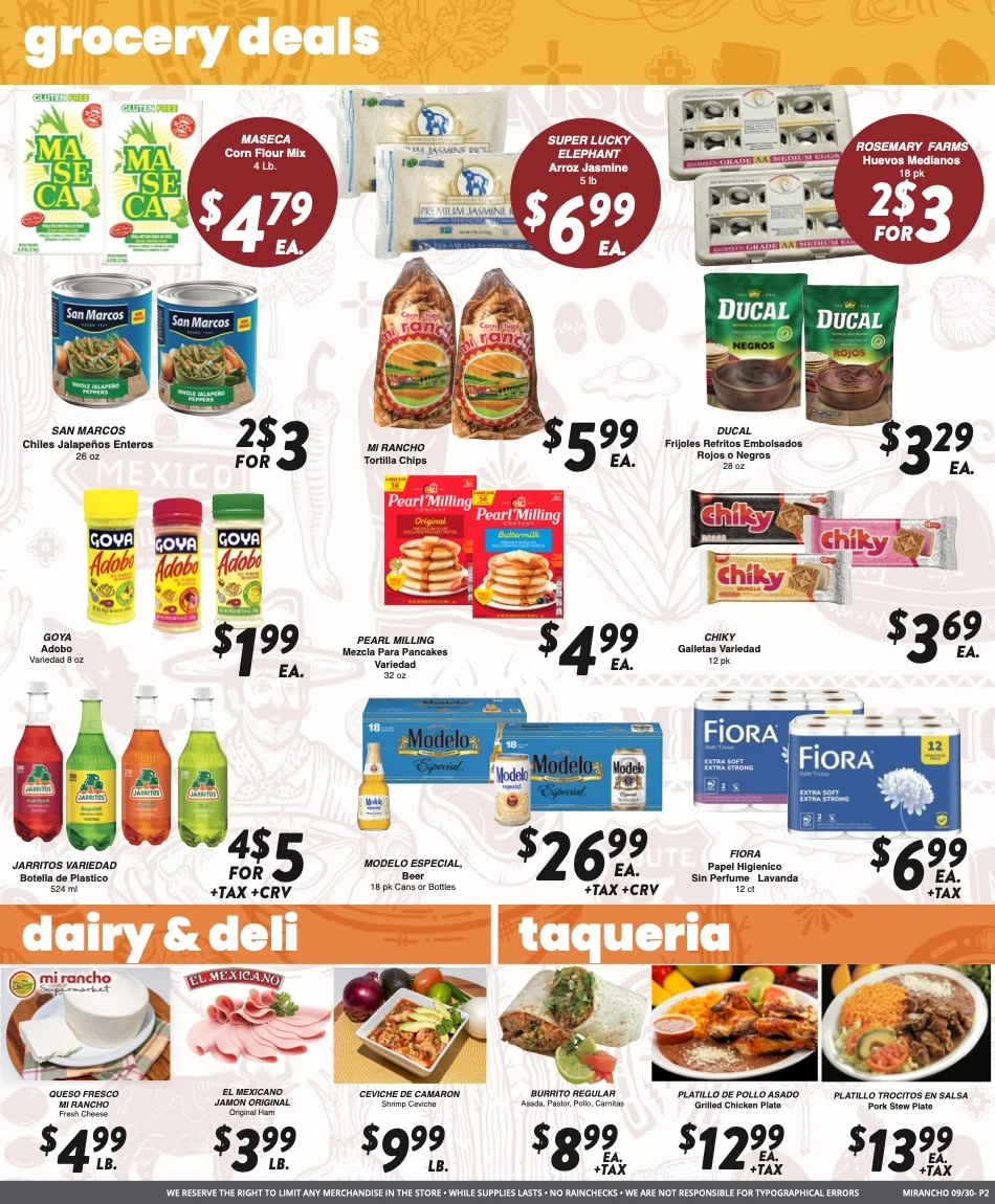 Mi Rancho Supermarket - Version 2 Weekly Ad - Page 2