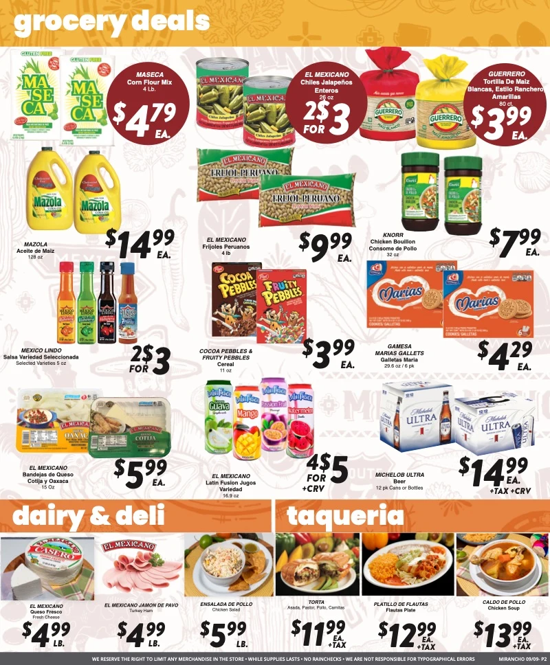 Mi Rancho Supermarket - Version 2 Weekly Ad - Page 2