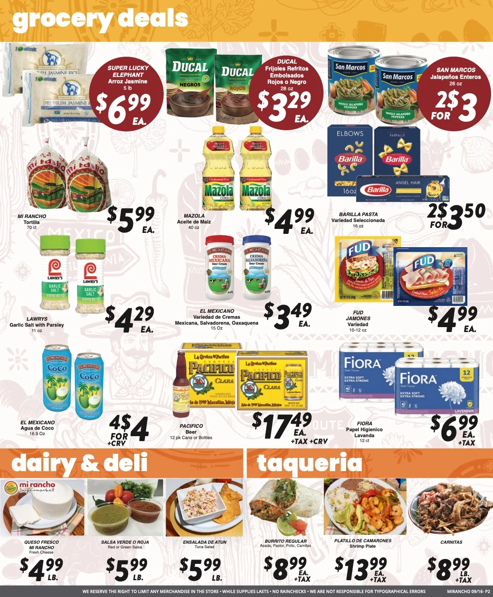 Mi Rancho Supermarket - Version 2 Weekly Ad - Page 2