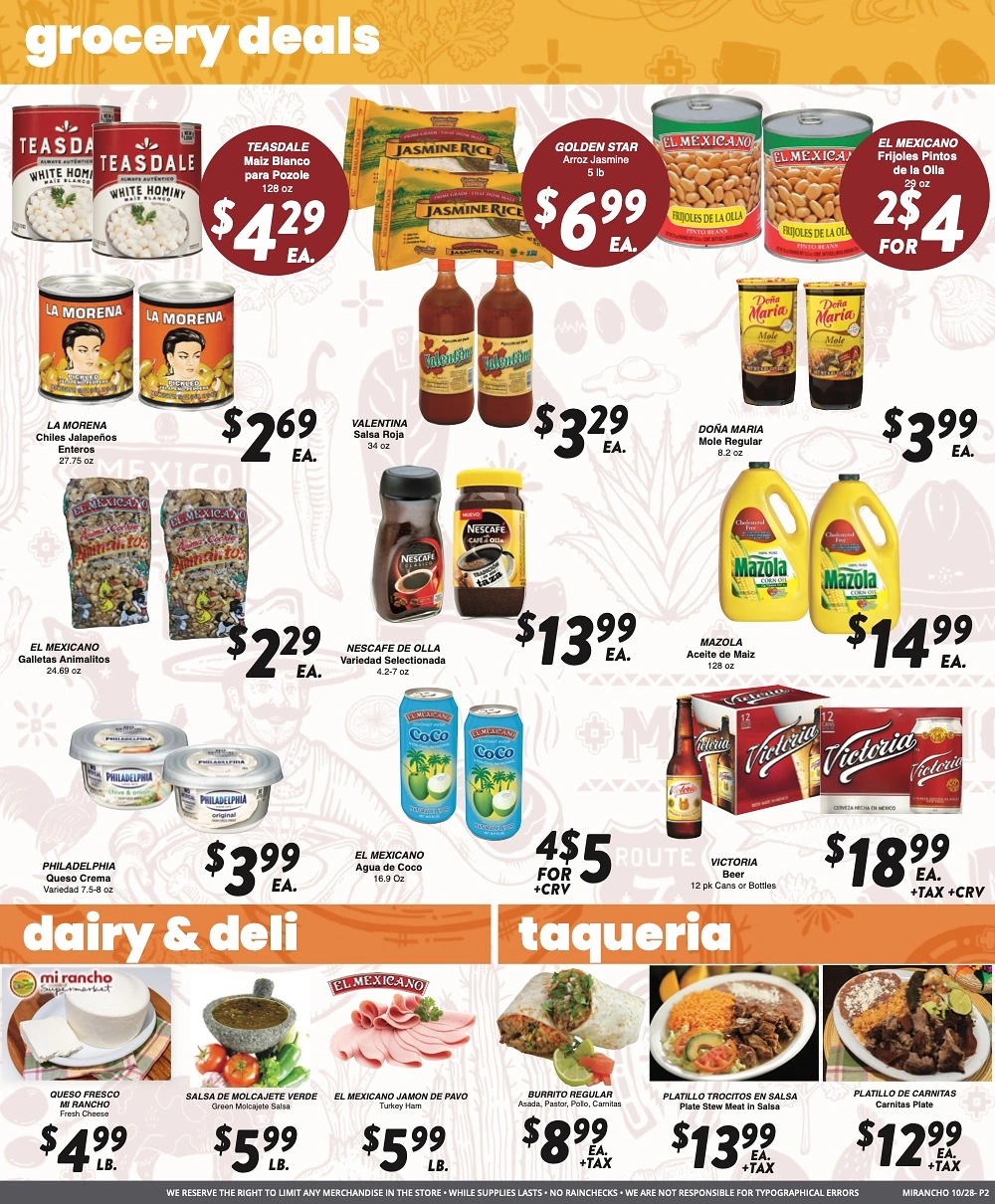 Mi Rancho Supermarket - Version 2 Weekly Ad - Page 2