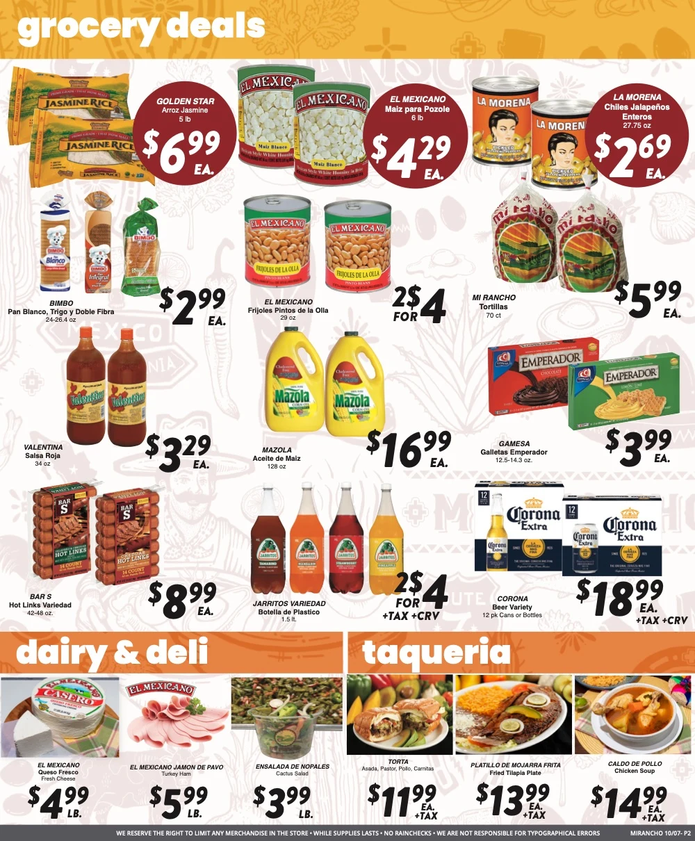 Mi Rancho Supermarket - Version 2 Weekly Ad - Page 2