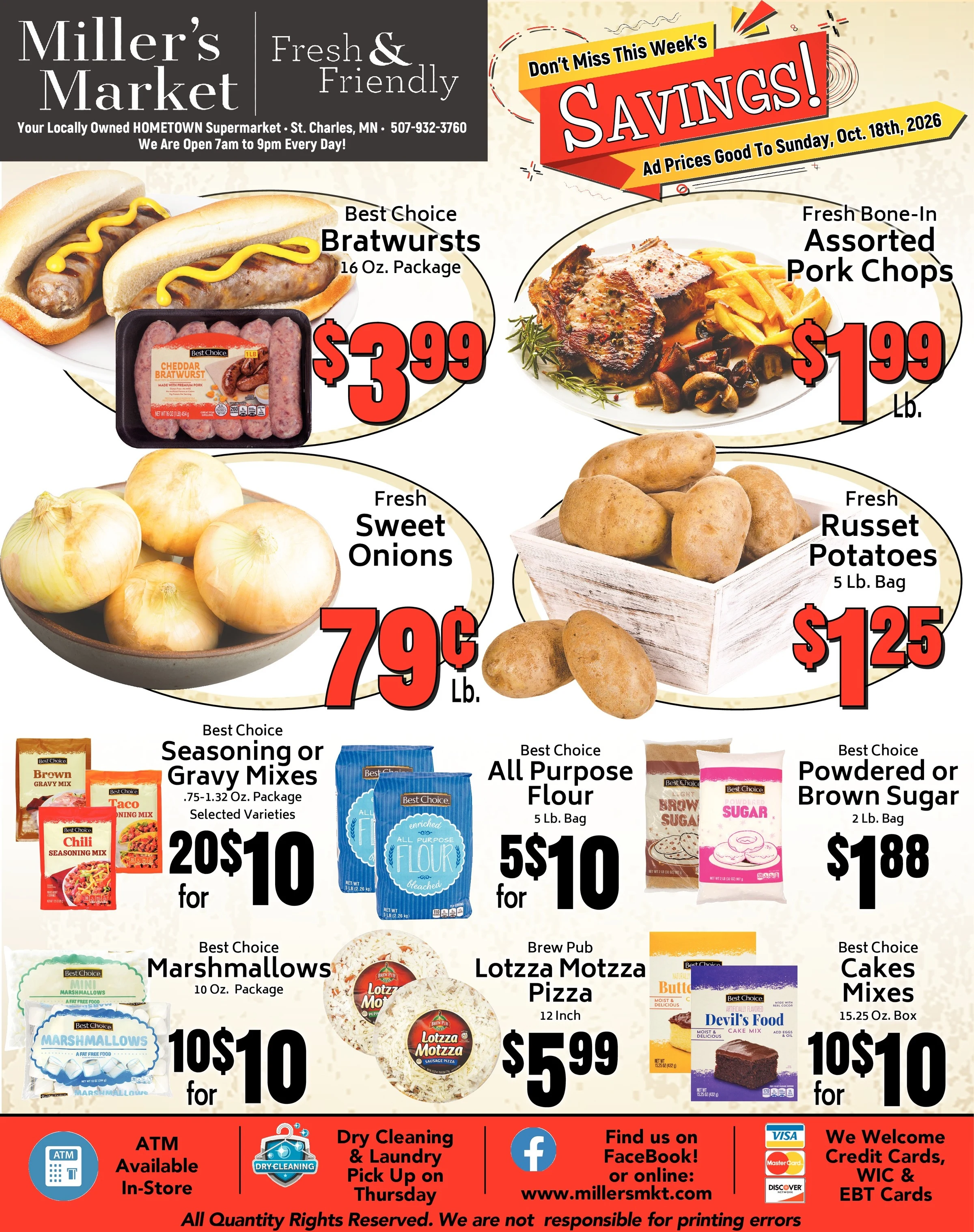 Miller's Market Weekly Ad - Page 1