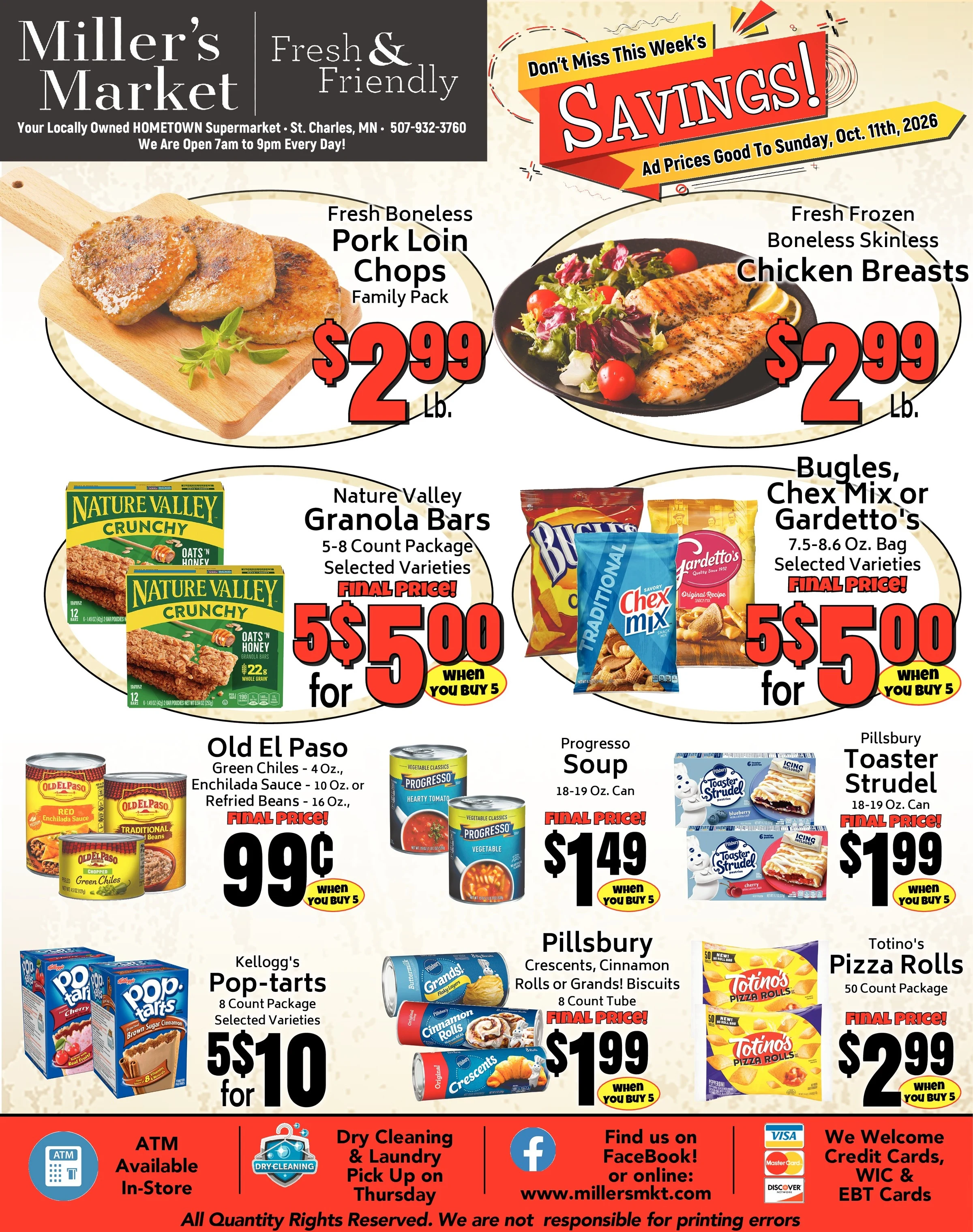 Miller's Market Weekly Ad - Page 1