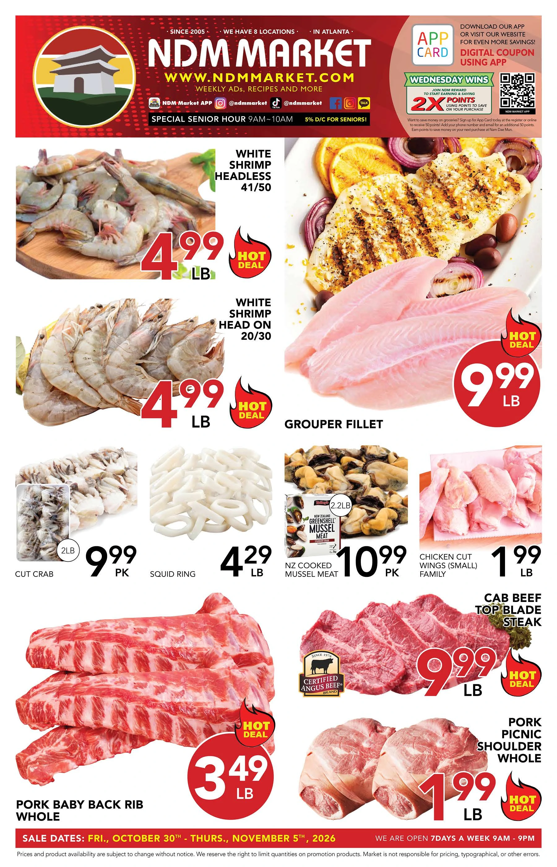 Nam Dae Mun Farmers Market Weekly Ad - Page 1