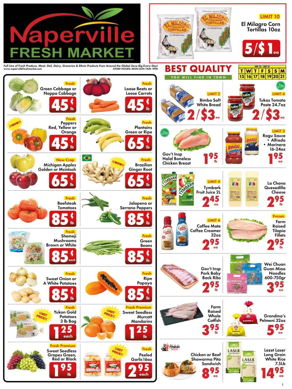 Naperville Fresh Market Weekly Ad - Page 1