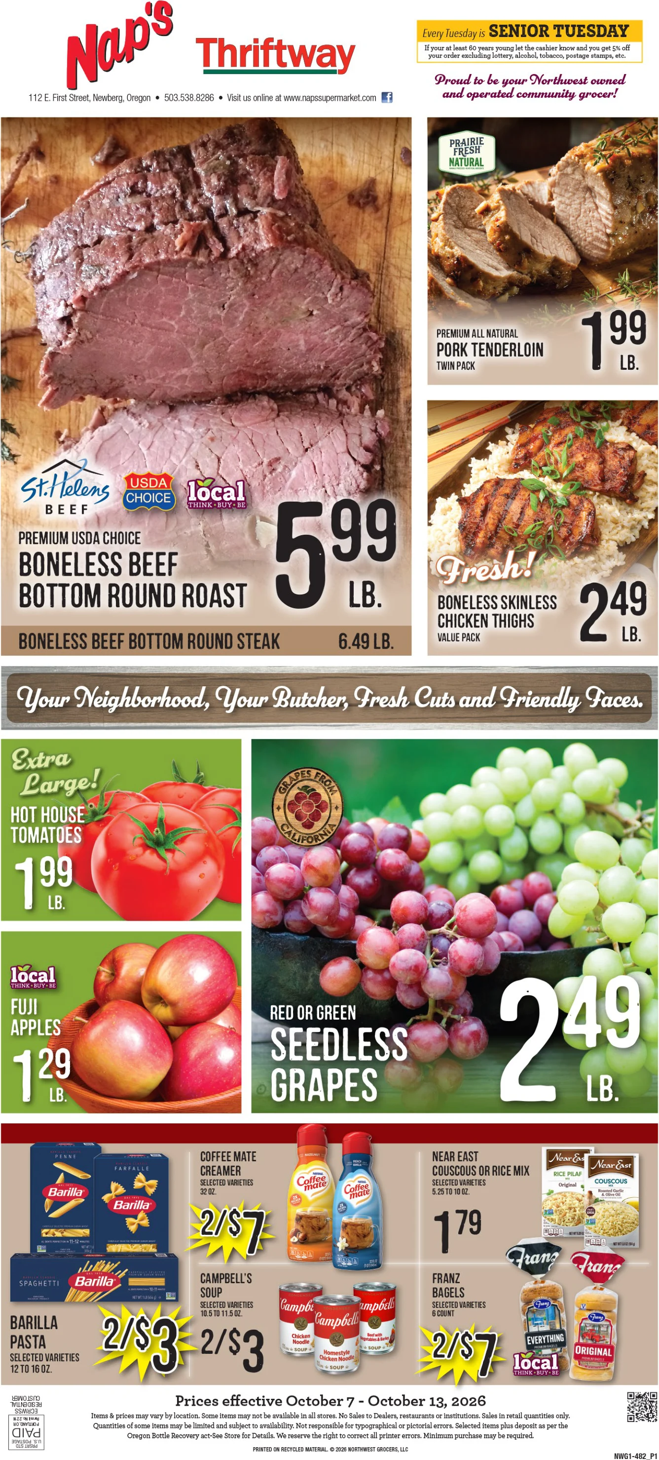 Nap's Thriftway Nap's Thriftway Weekly Ad - Page 1