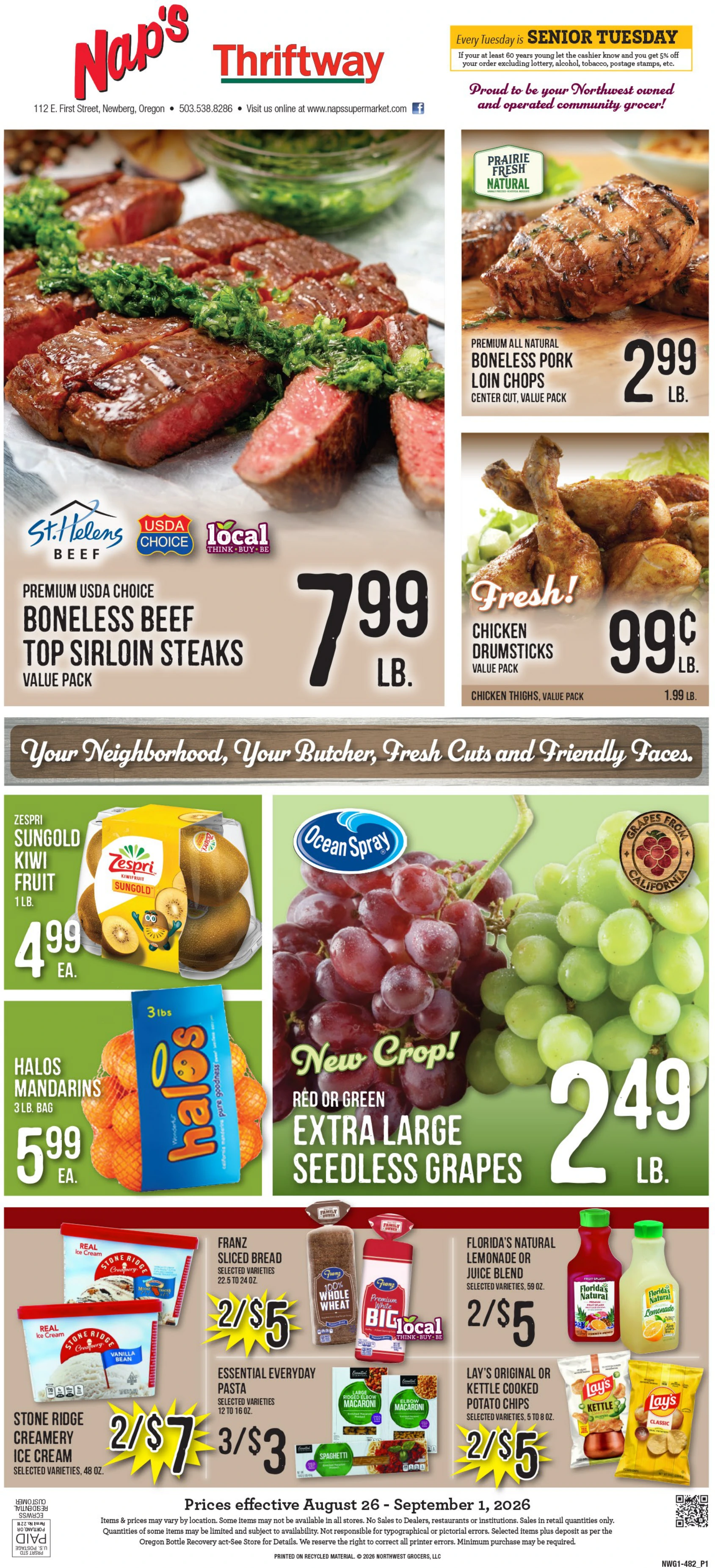 Nap's Thriftway Nap's Thriftway Weekly Ad - Page 1
