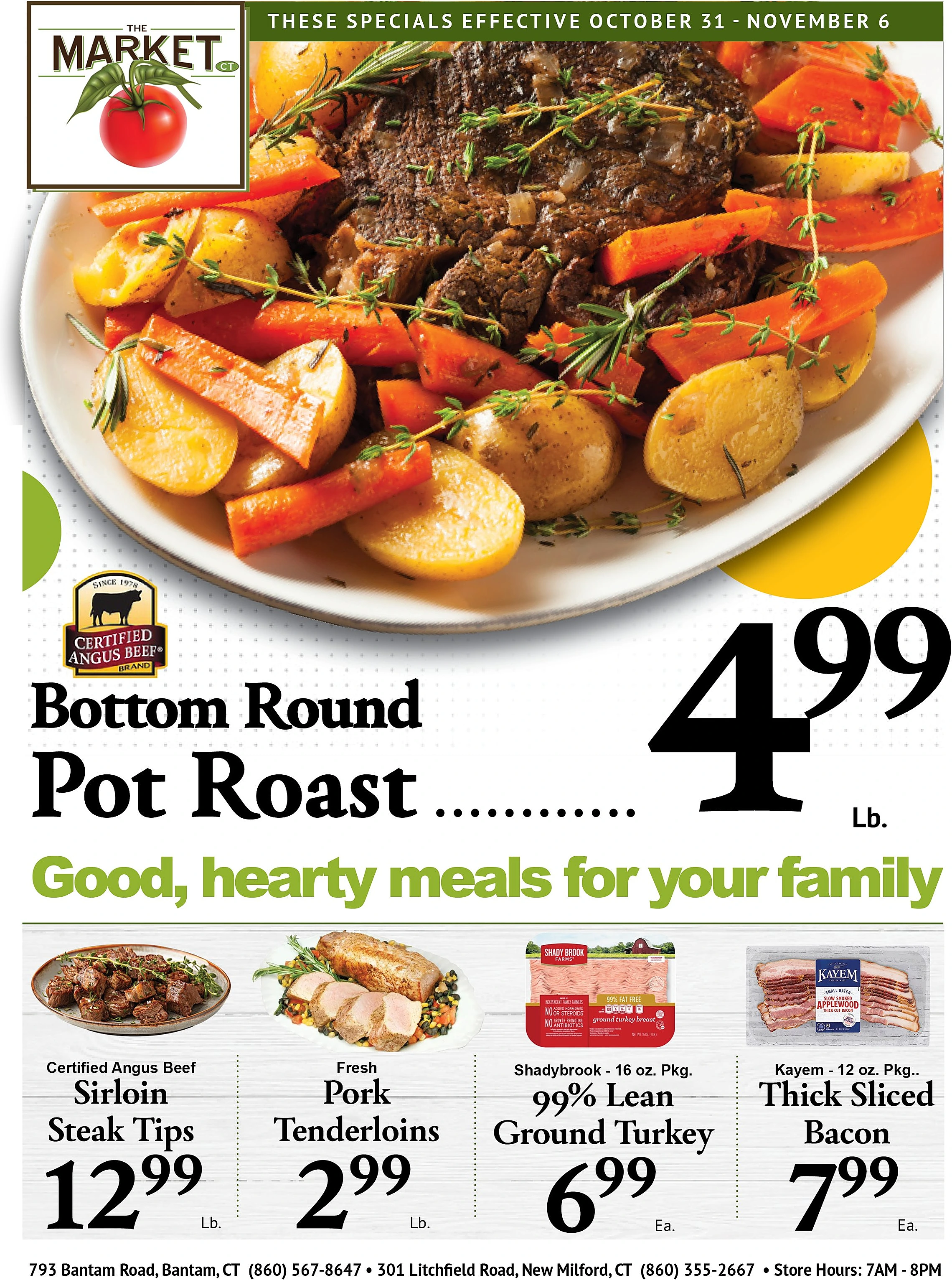Northville & Bantam Markets Weekly Ad - Page 1