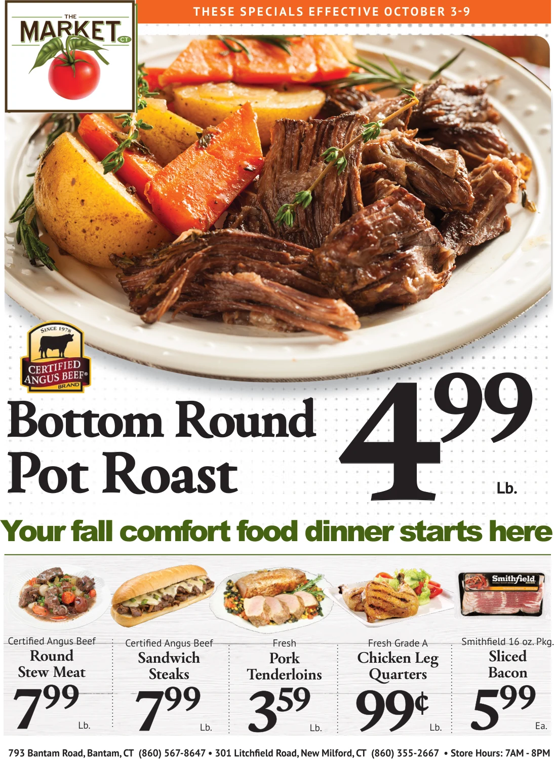 Northville & Bantam Markets Weekly Ad - Page 1
