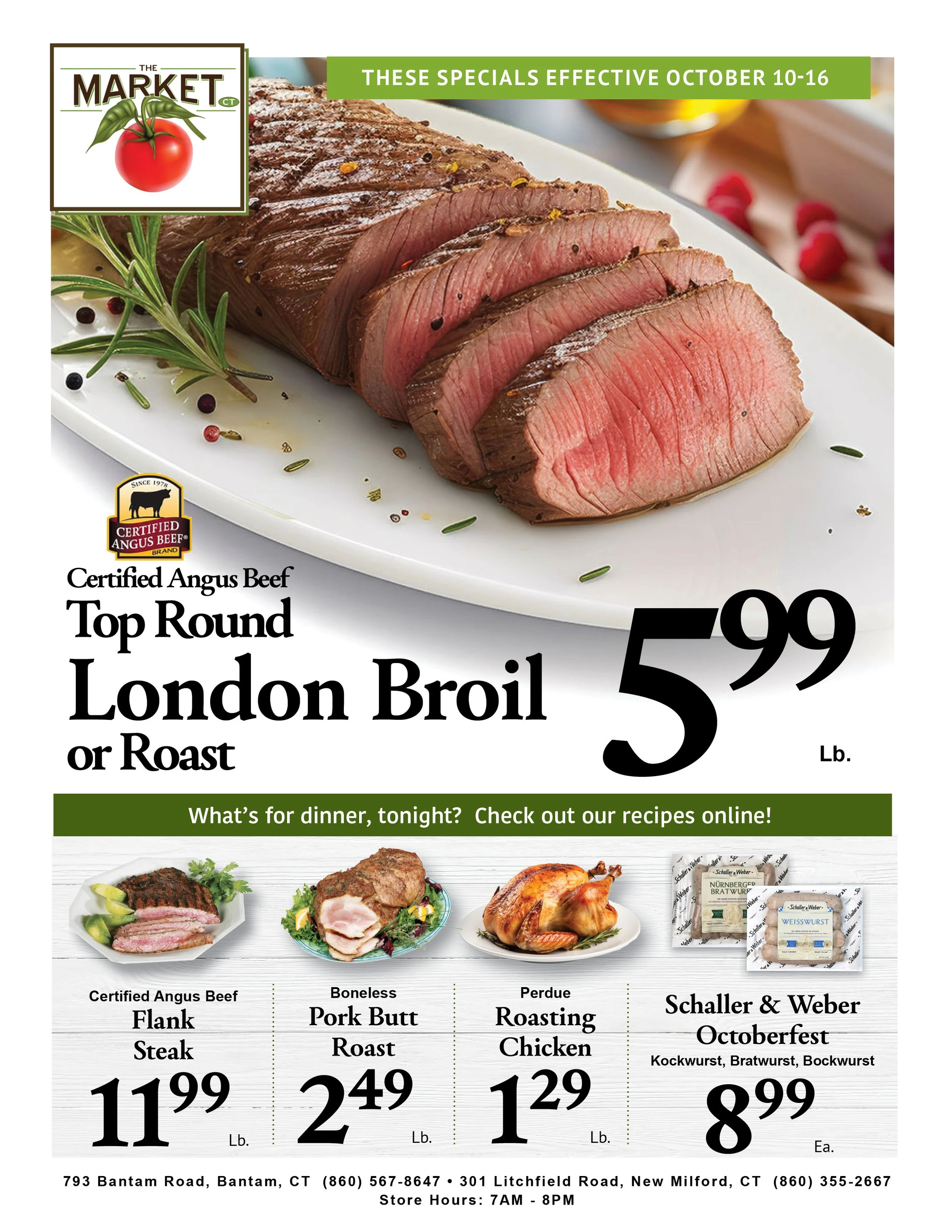 Northville & Bantam Markets Weekly Ad - Page 1