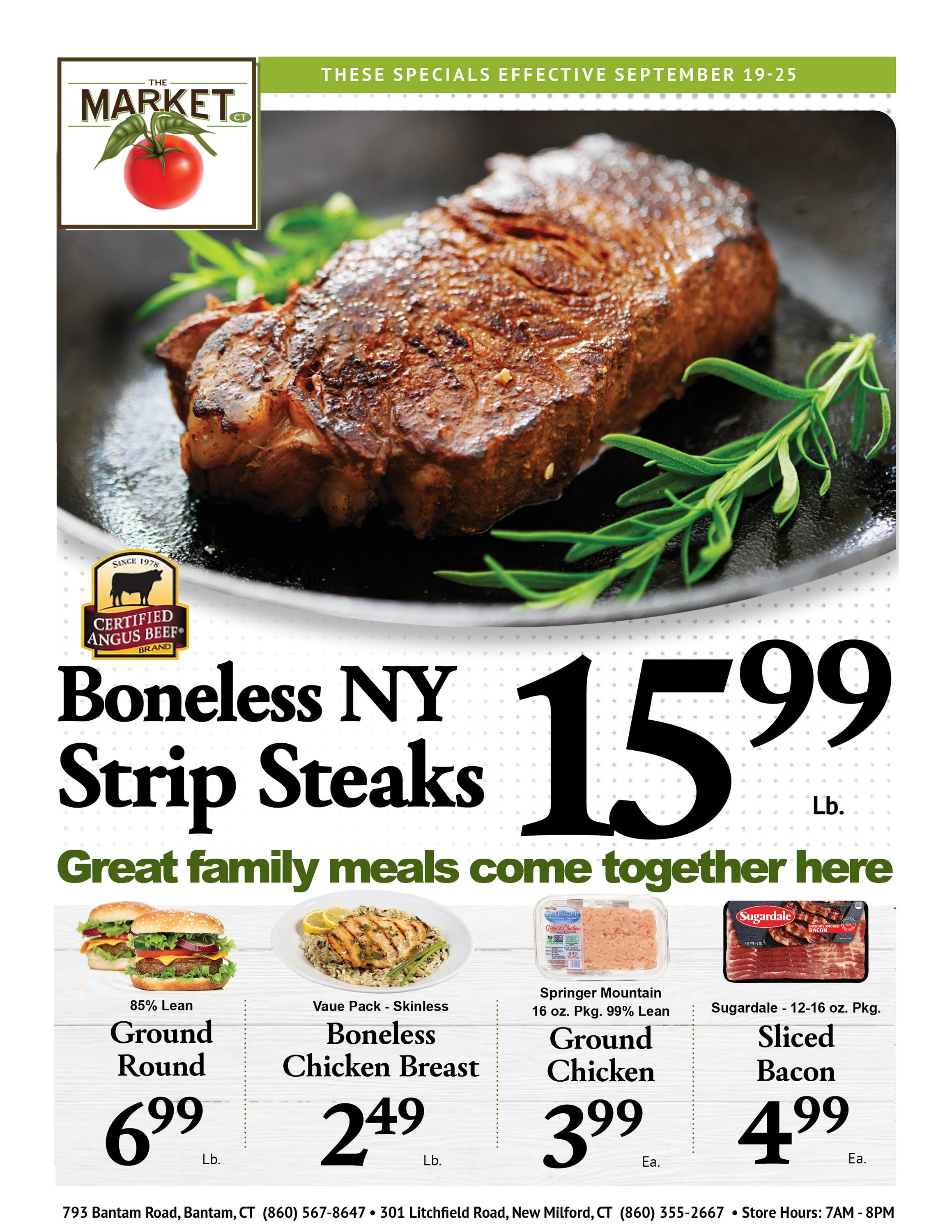 Northville & Bantam Markets Weekly Ad - Page 1