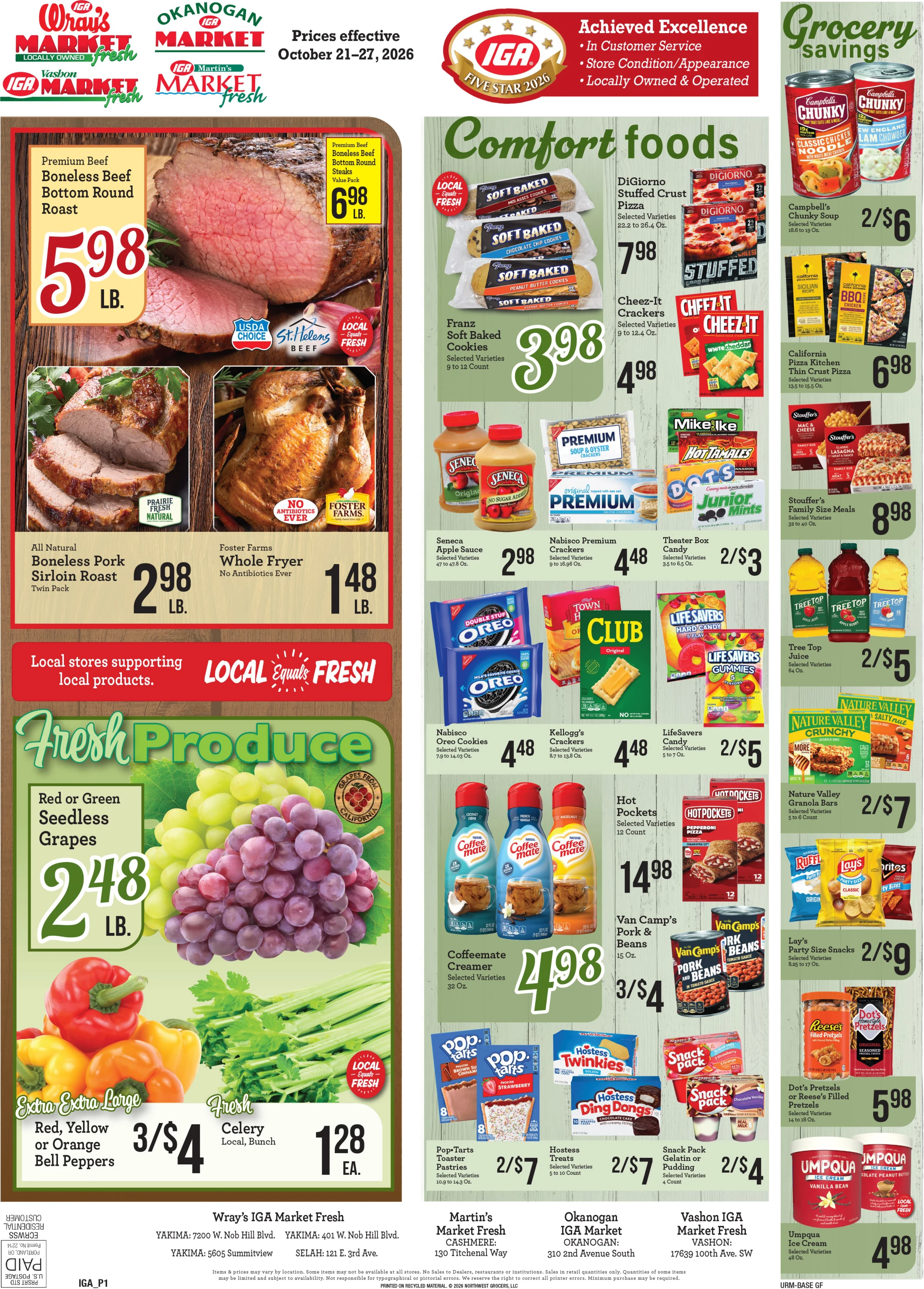Okanogan Market Okanogan Market's Weekly Ad - Page 1