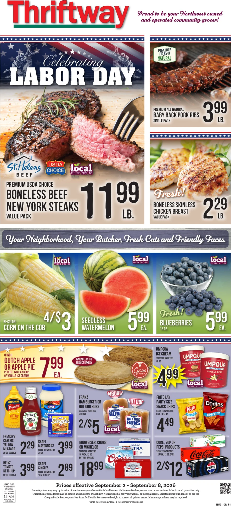 Okie's Thriftway Market Okie's Thriftway Weekly Ad - Page 1