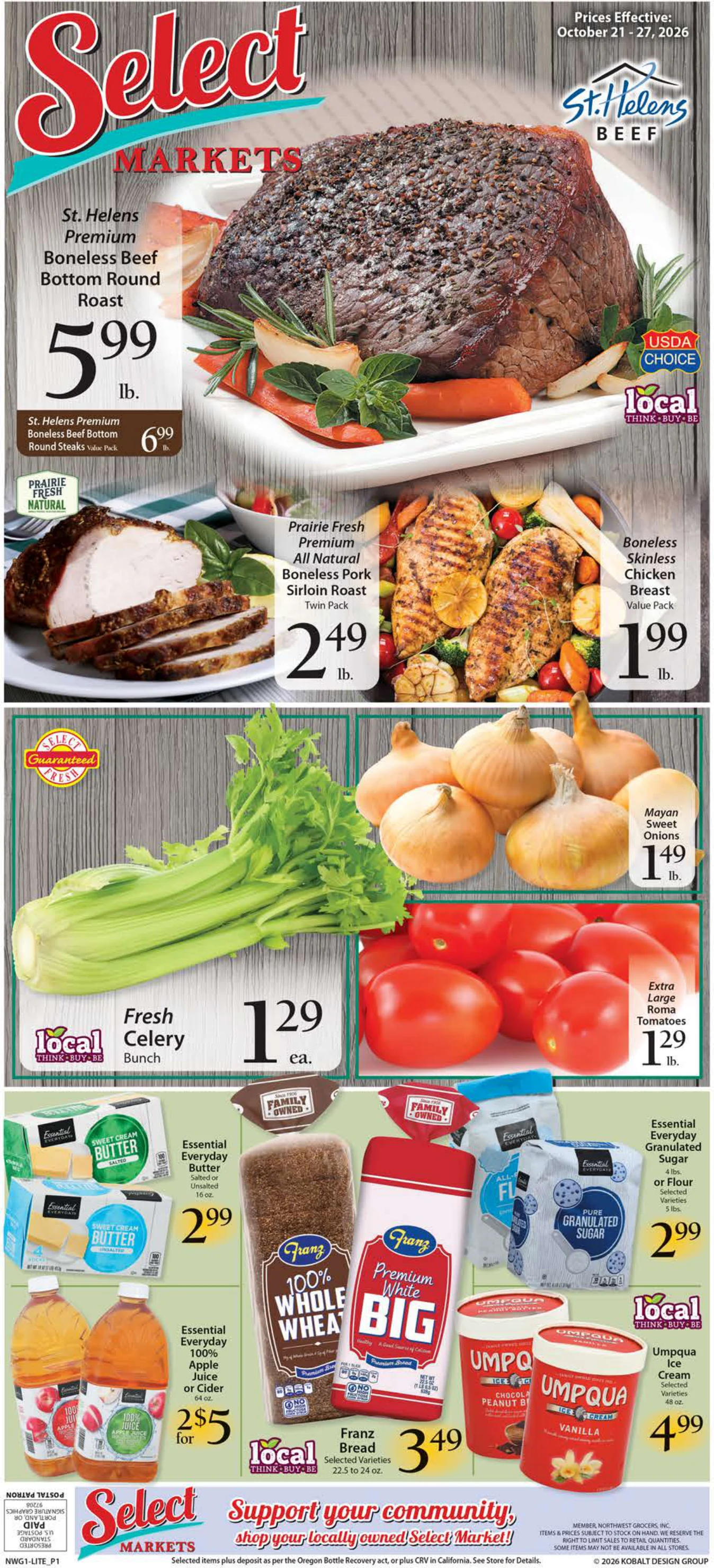 Okie's Select Market Okie's Select Market Weekly Ad - Page 1