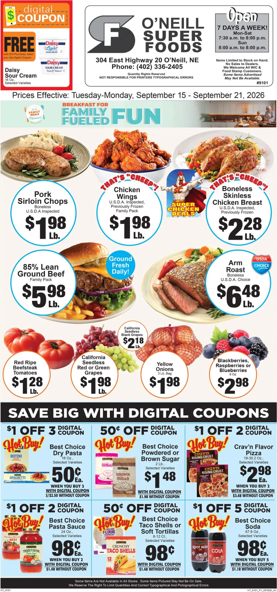 O'Neill Super Foods Current Ad - Page 1