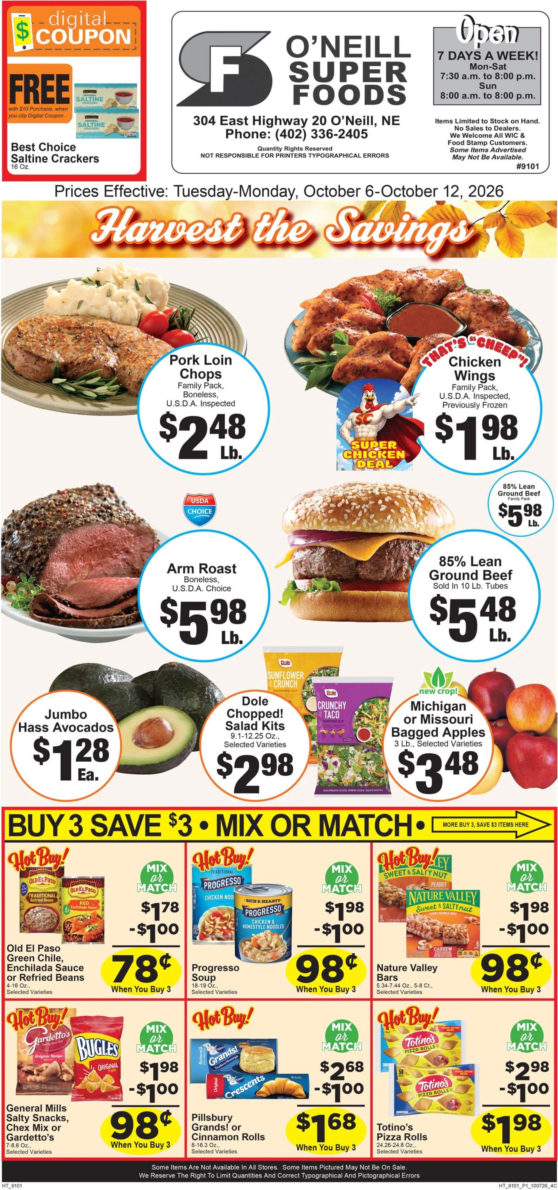 O'Neill Super Foods Current Ad - Page 1