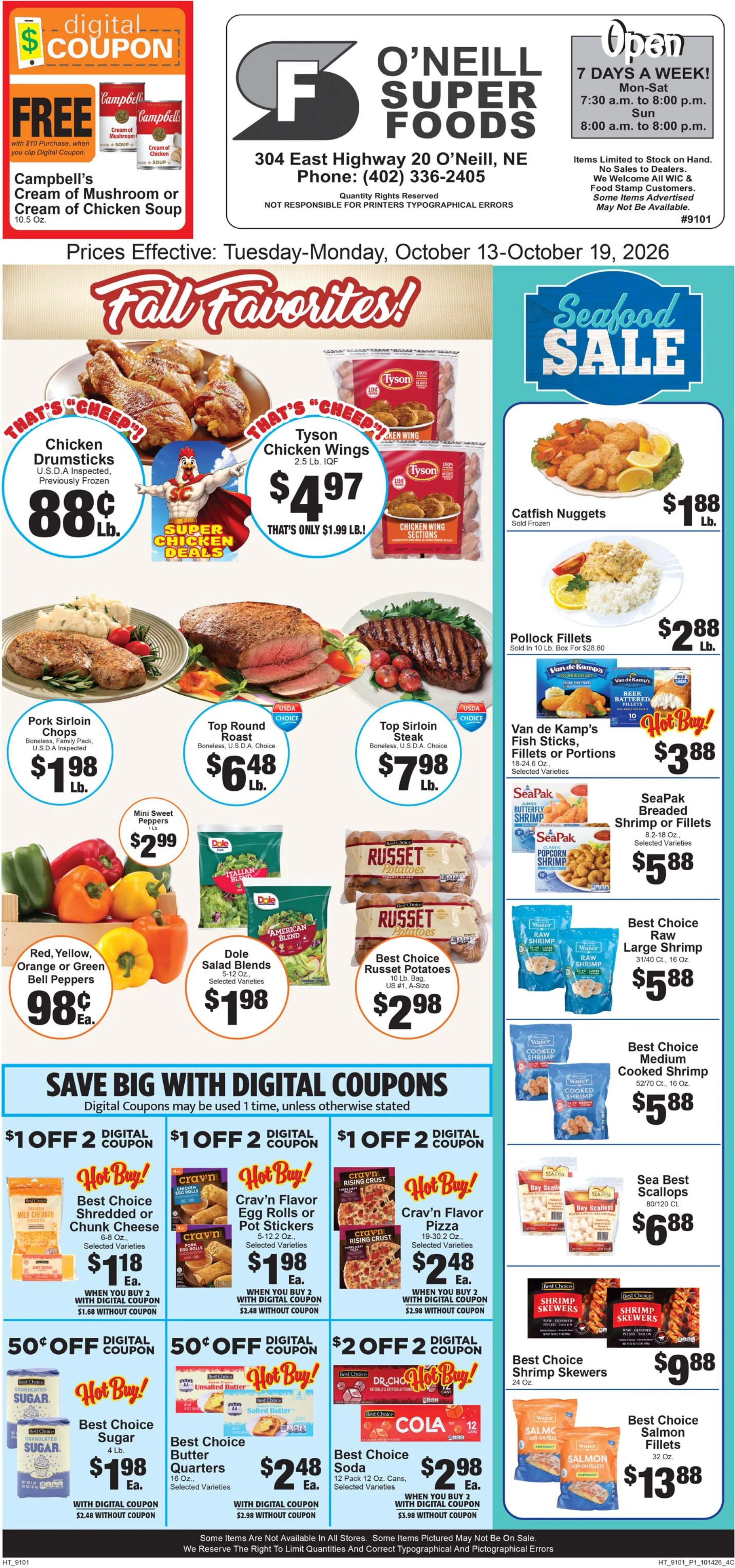 O'Neill Super Foods Current Ad - Page 1