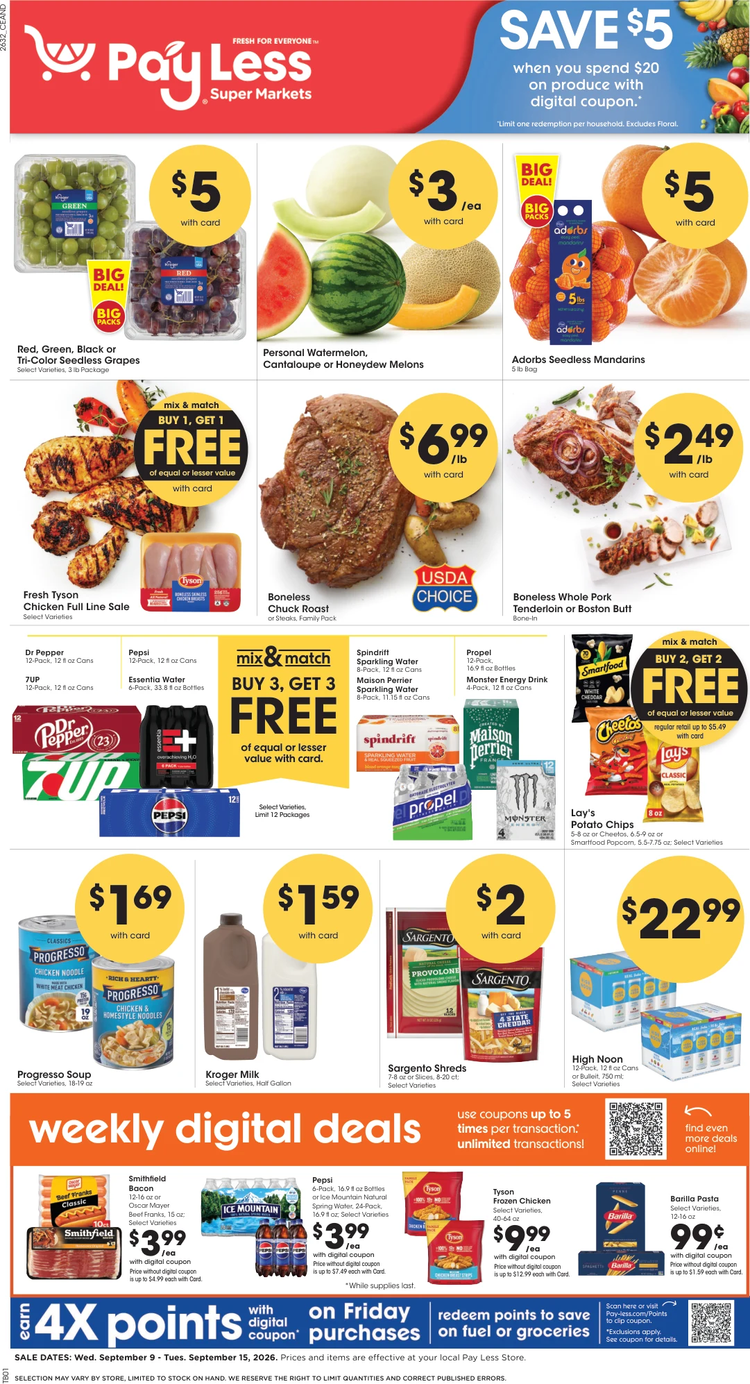 Pay-less Weekly Ad - Page 1