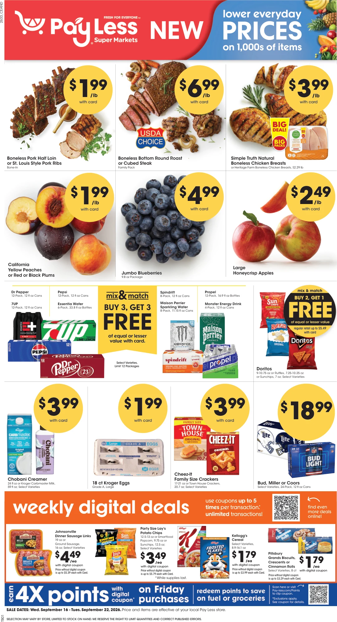 Pay-less Weekly Ad - Page 1