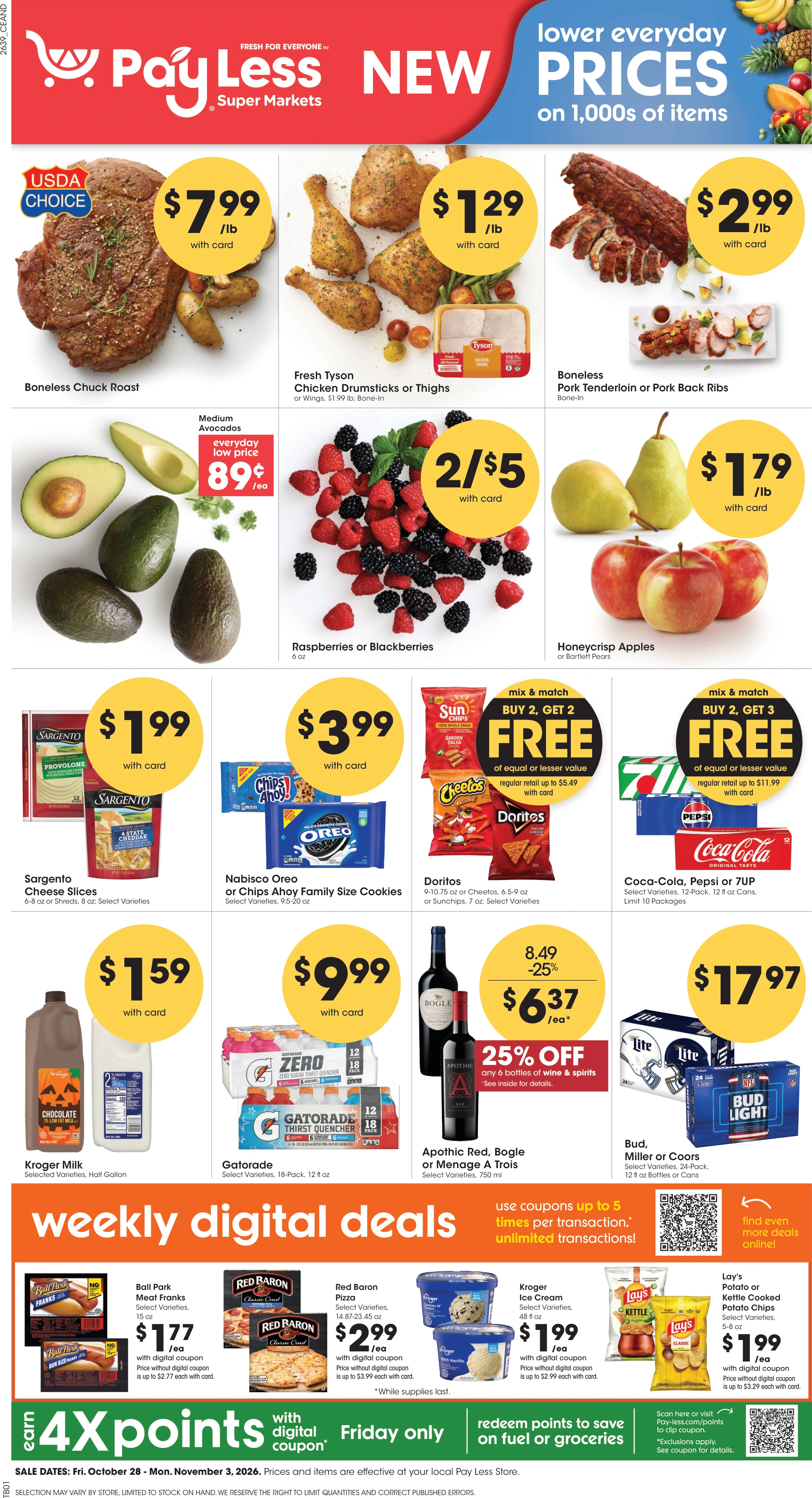 Pay-less Weekly Ad - Page 1