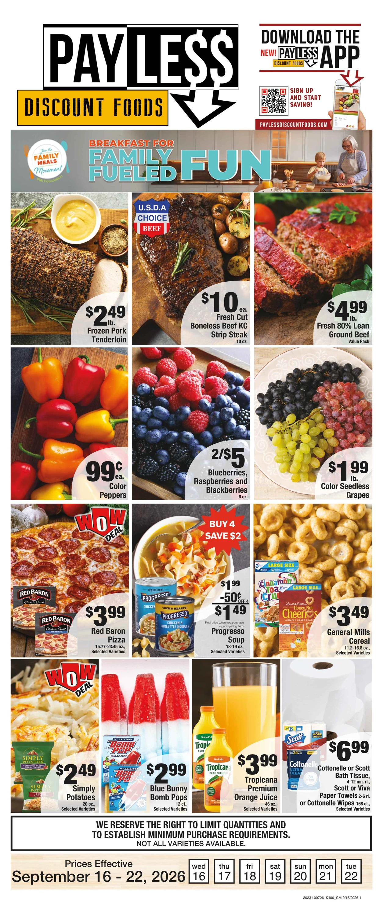 Payless Discount Foods PayLess September 16 - 22, 2026 - Page 1