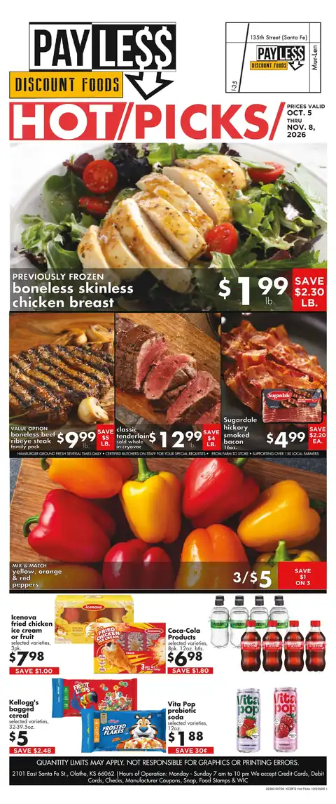 Payless Hot Picks Oct 5 - Nov 8, 2026