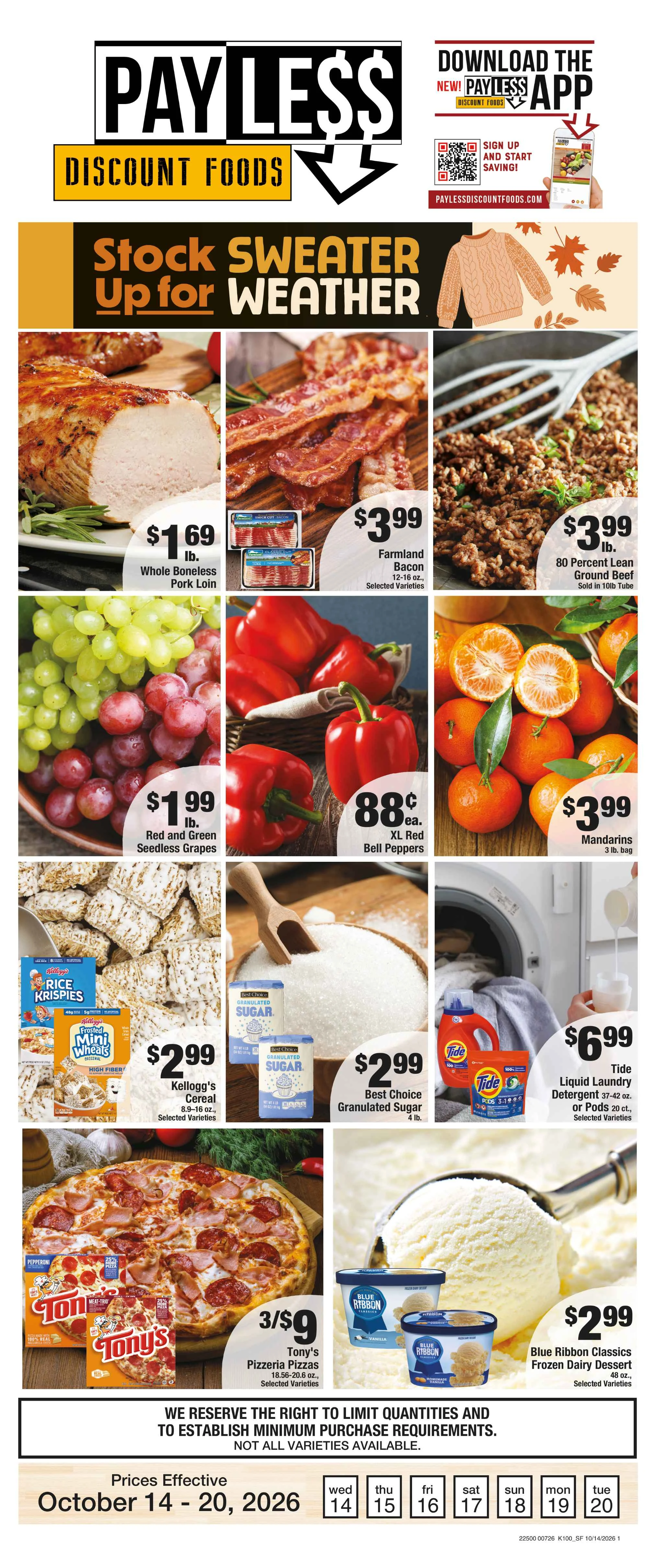 Payless Discount Foods Payless Oct 14 - 20, 2026 - Page 1